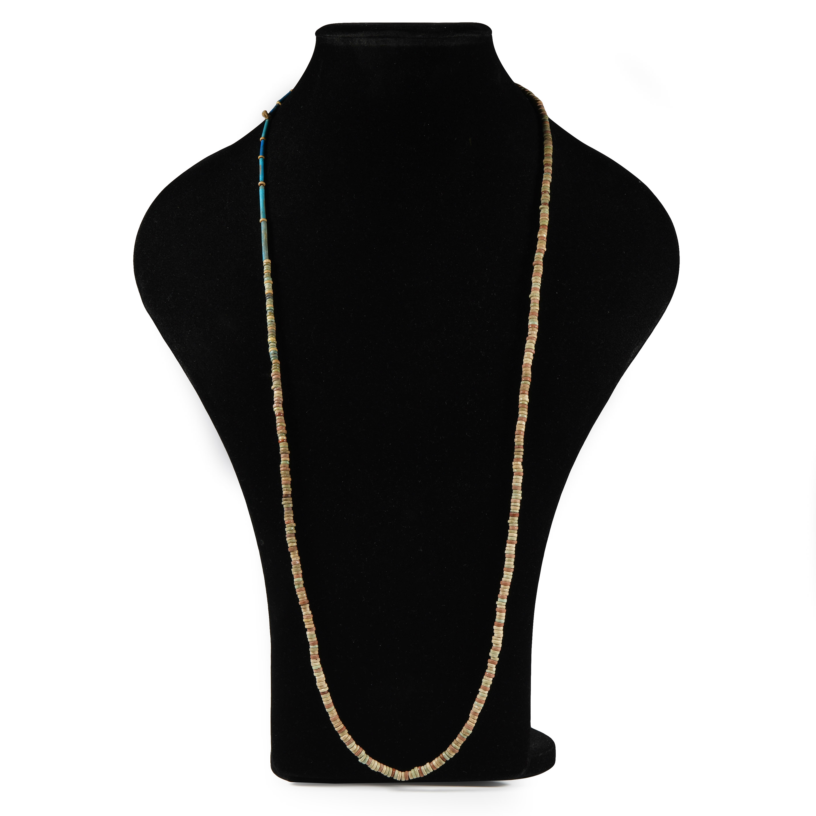 Egyptian Faience Mummy Bead Necklace