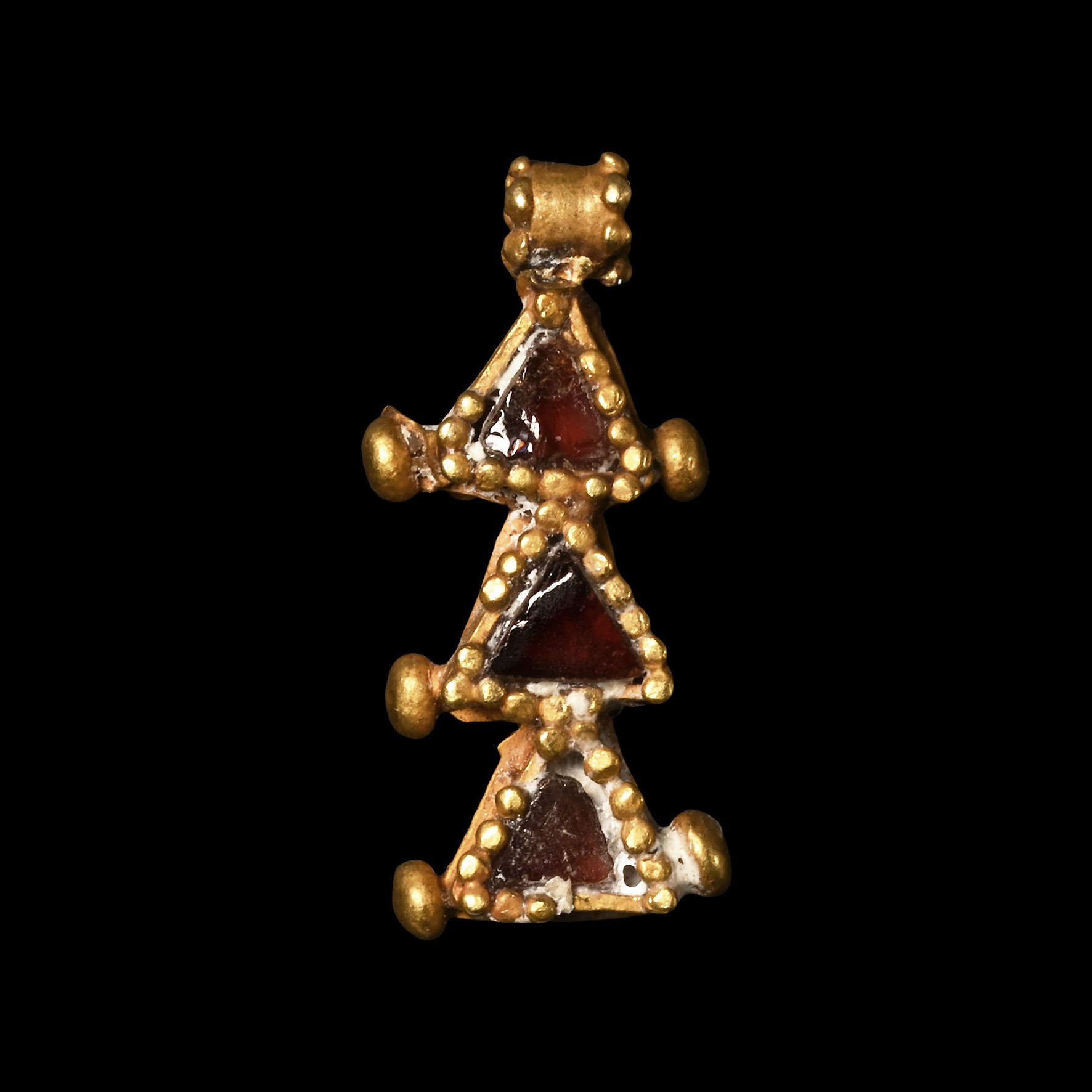 Medieval Gold and Garnet Pendant