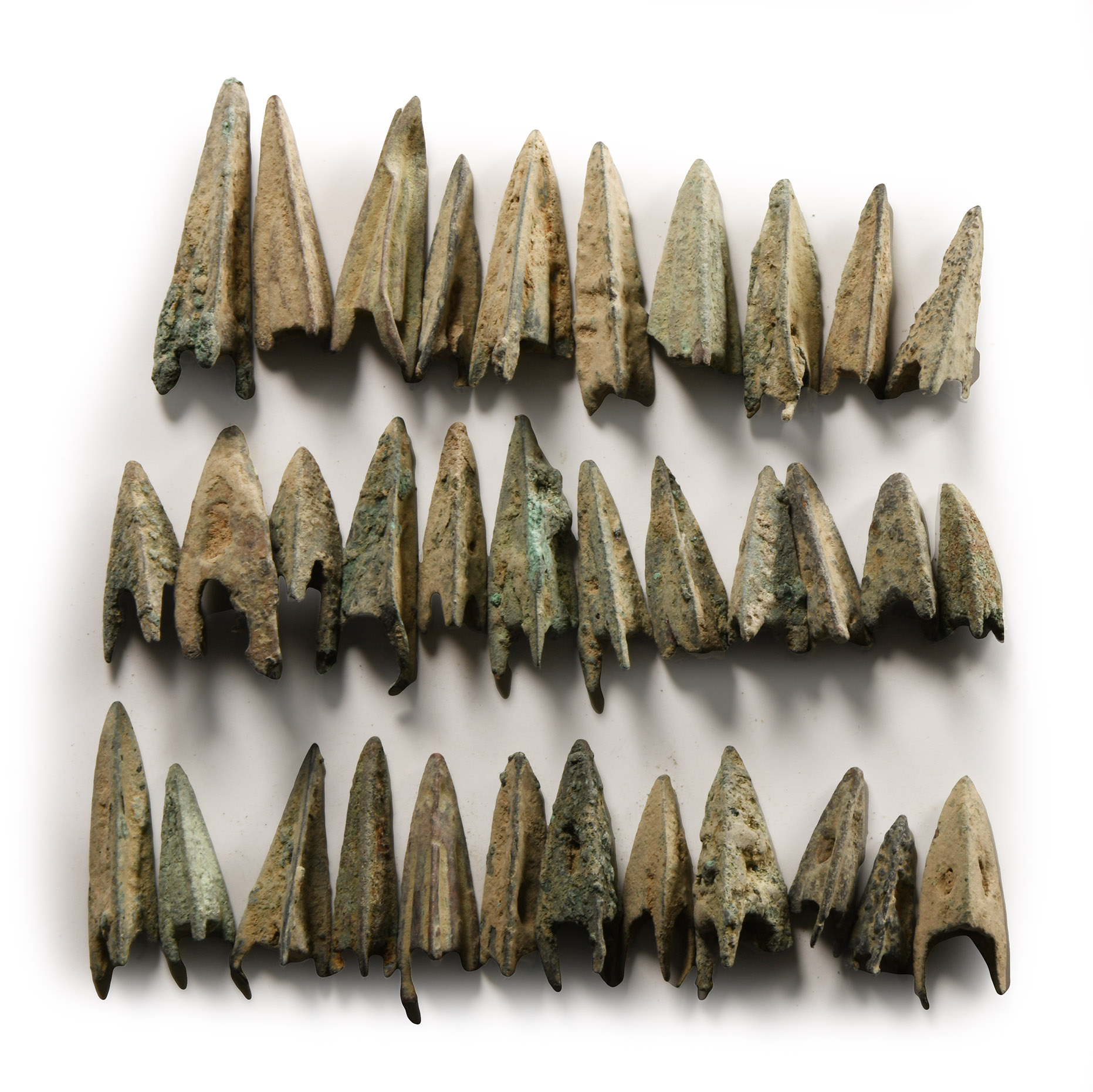 Greek Bronze Arrowhead Group