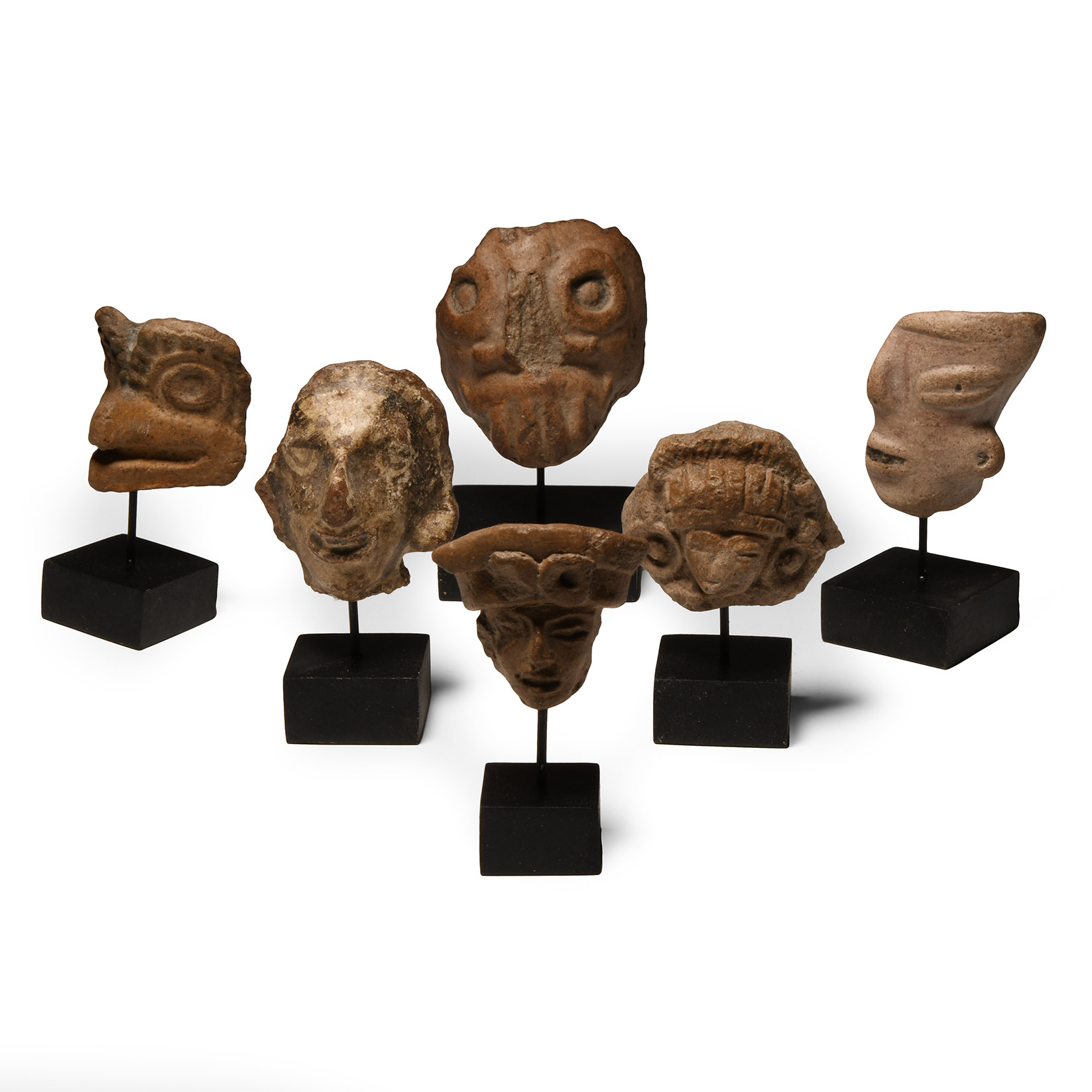 Prehispanic Teotihuacan Terracotta Head Collection