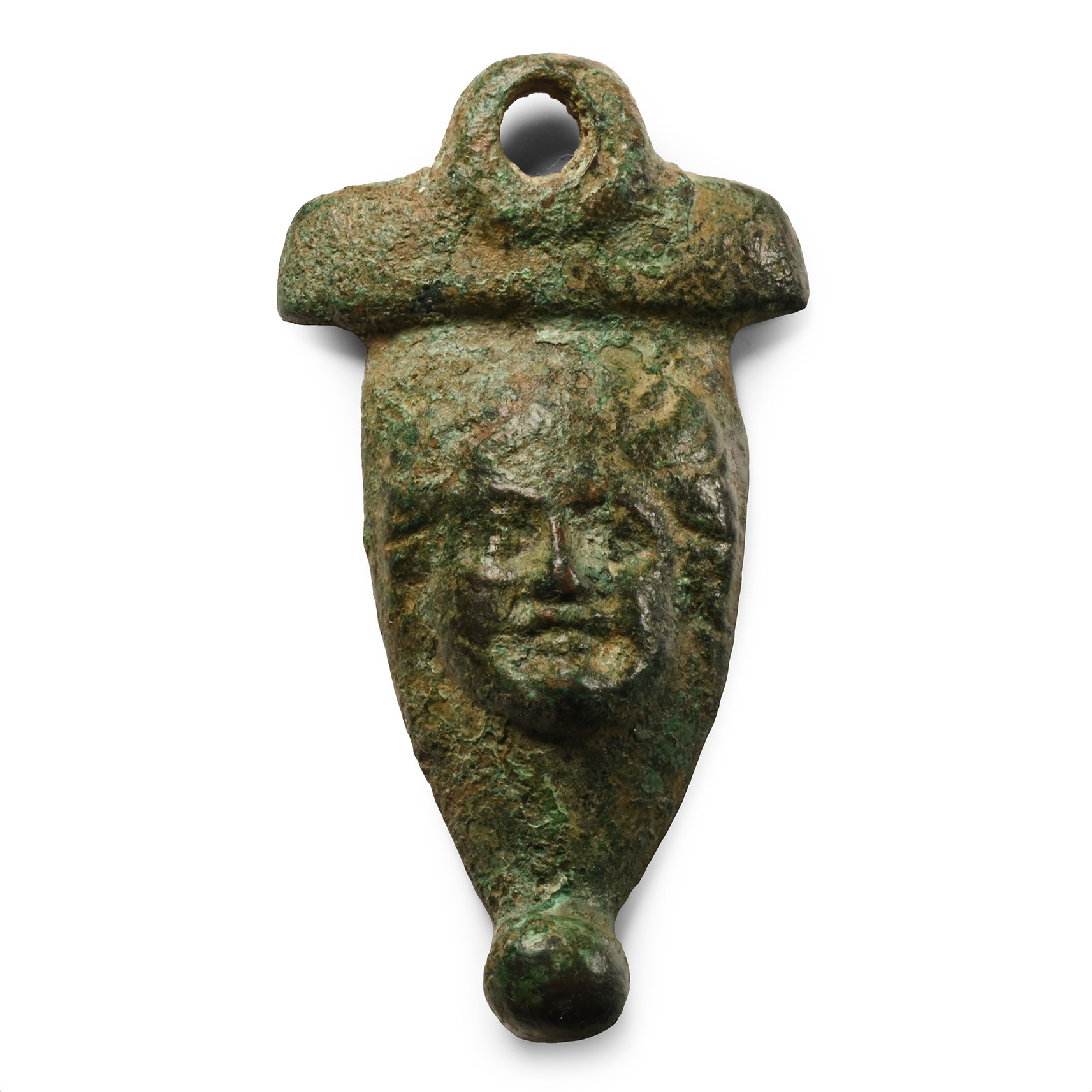 Roman Bronze Figural Escutcheon