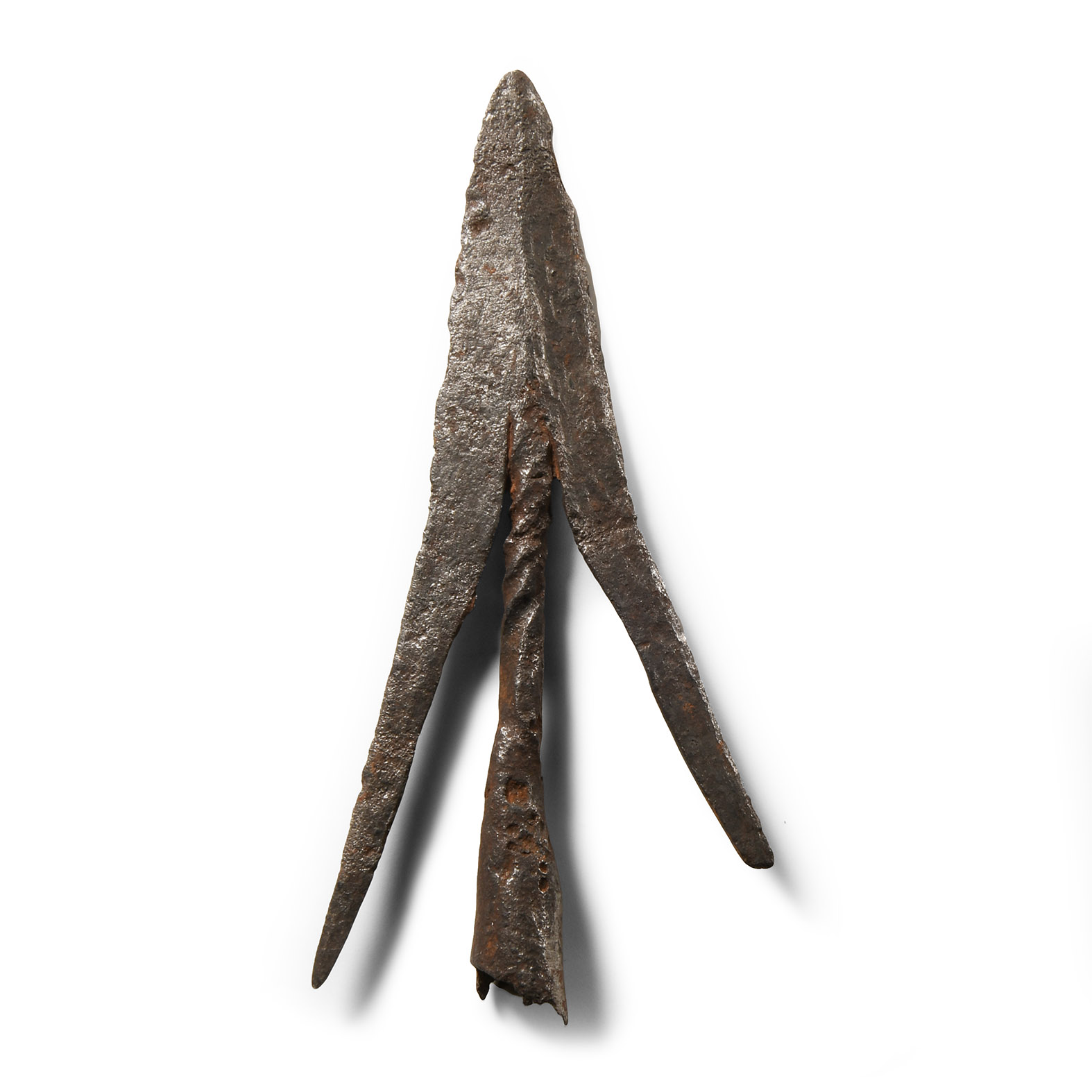 Medieval Swallowtail Iron Arrowhead