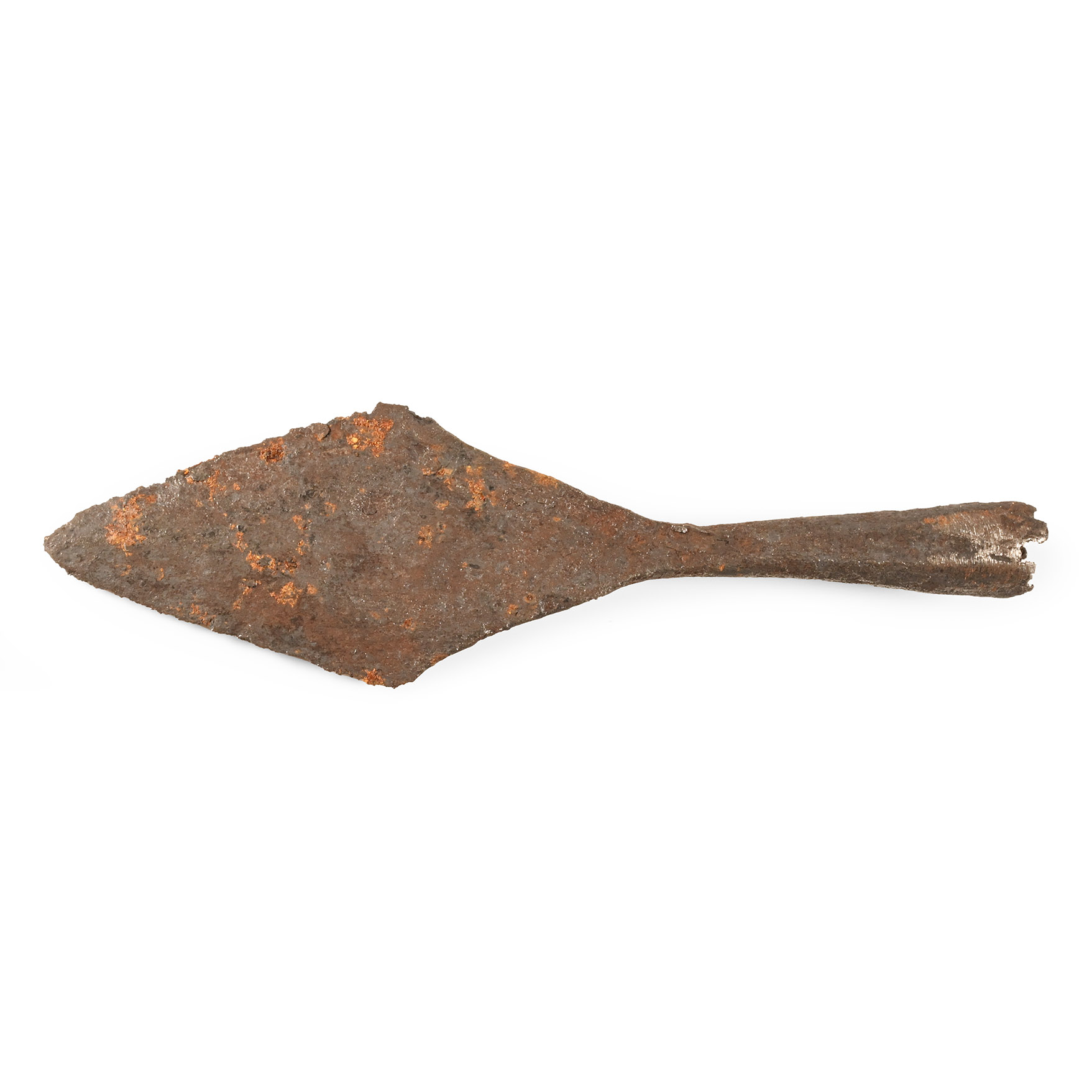 Medieval Lozenge-Shaped Iron Arrowhead
