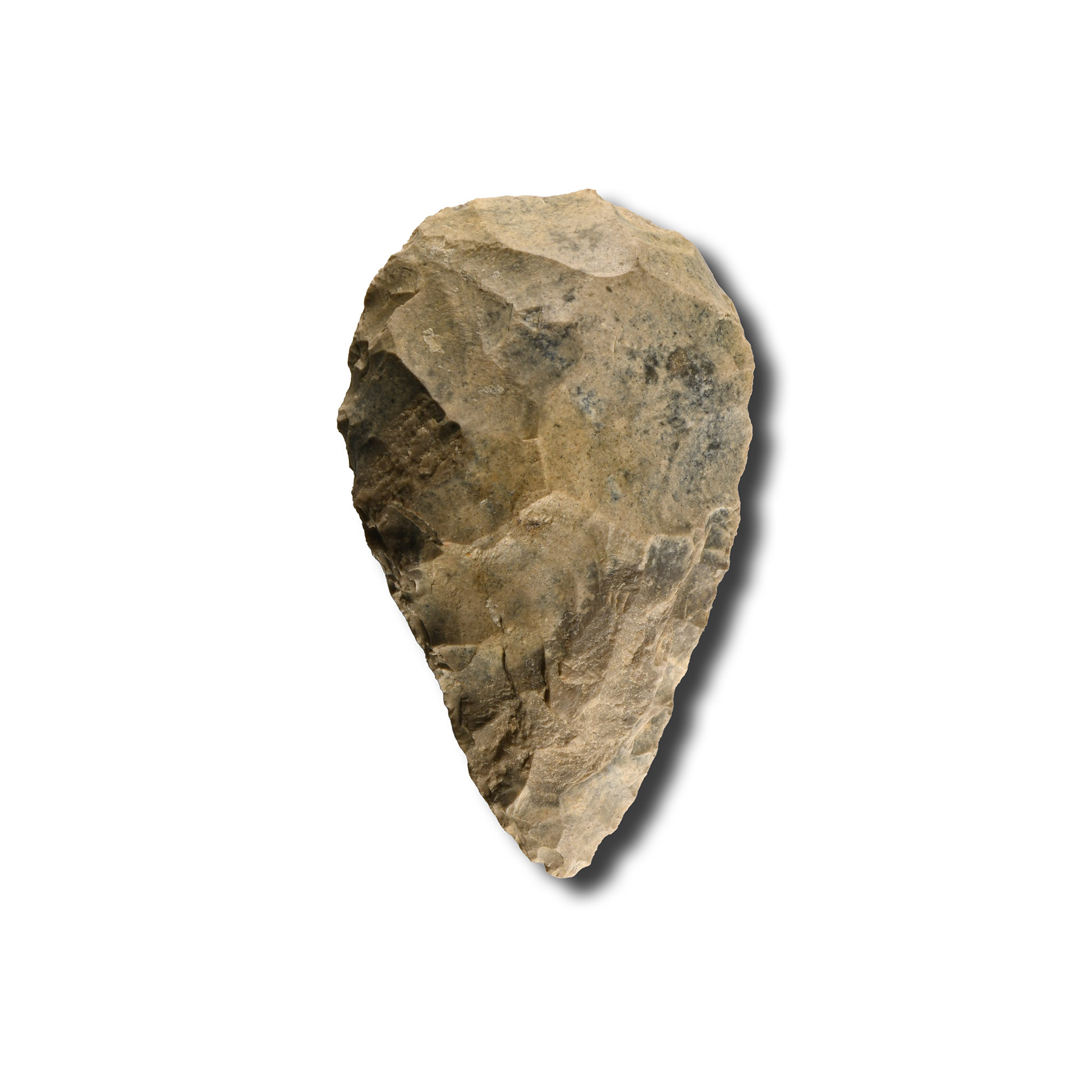 Stone Age 'Plazac' Knapped Flint Cordate Handaxe