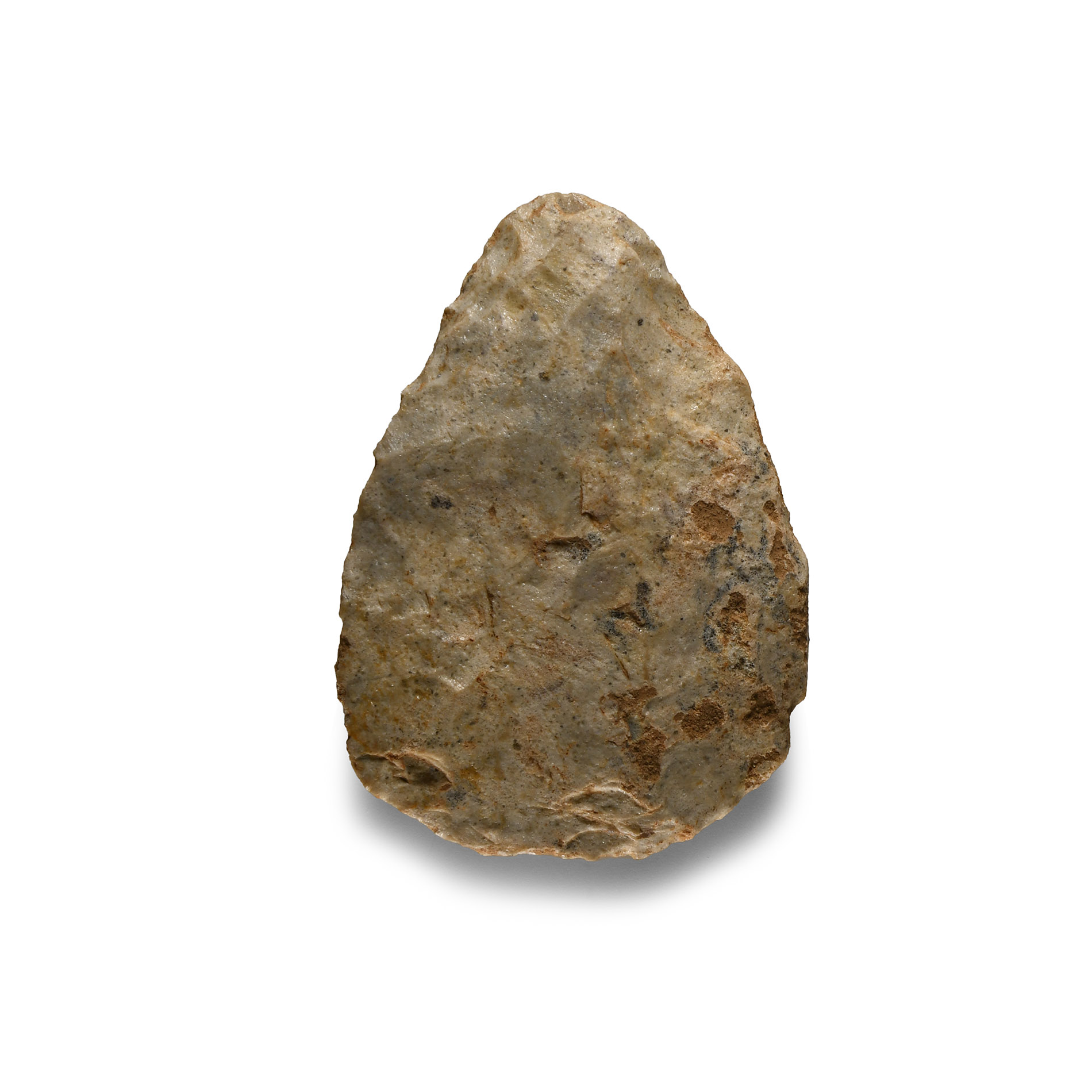 Stone Age 'Plazac' Knapped Flint Cordate Handaxe