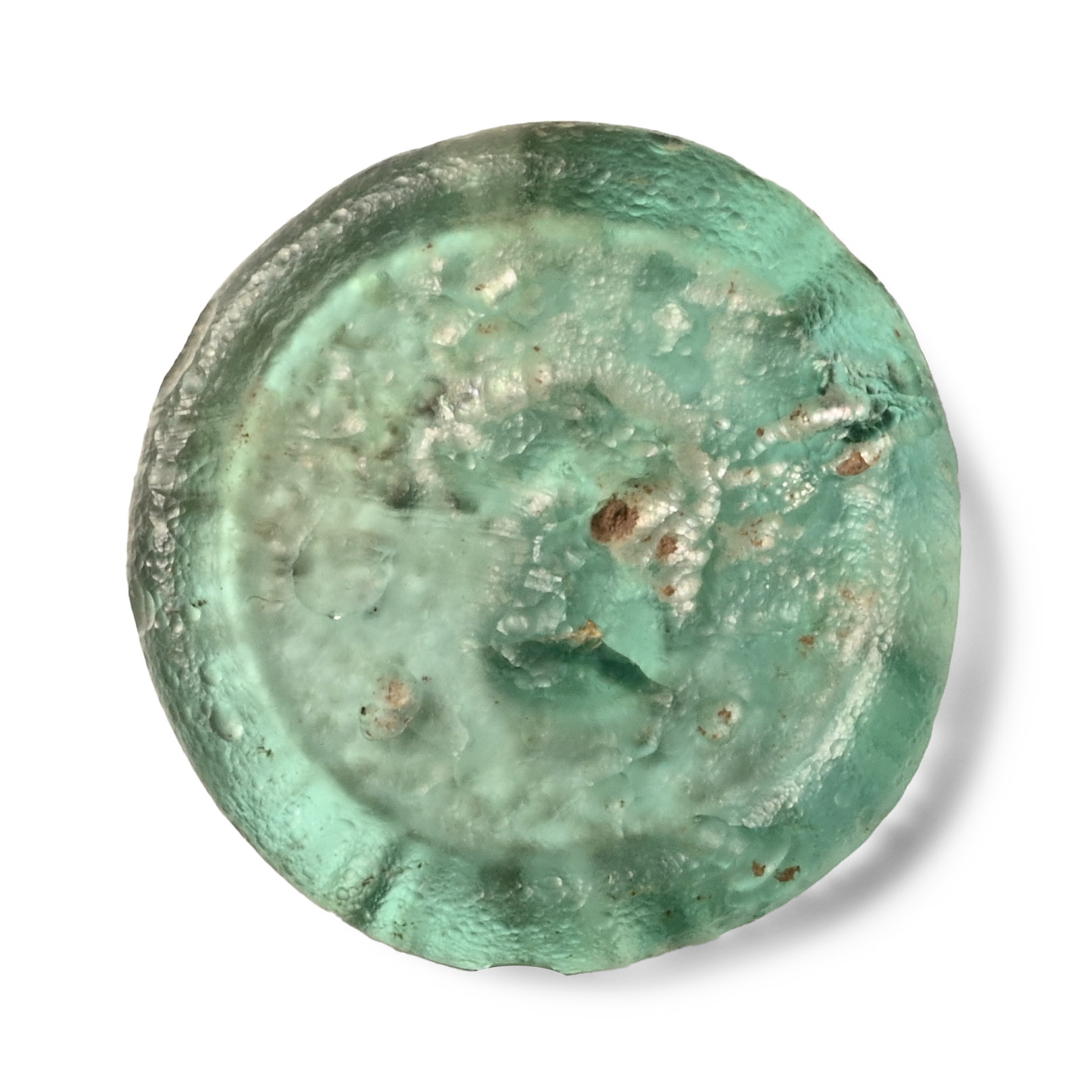 Byzantine Glass Weight with Eparches Inscription