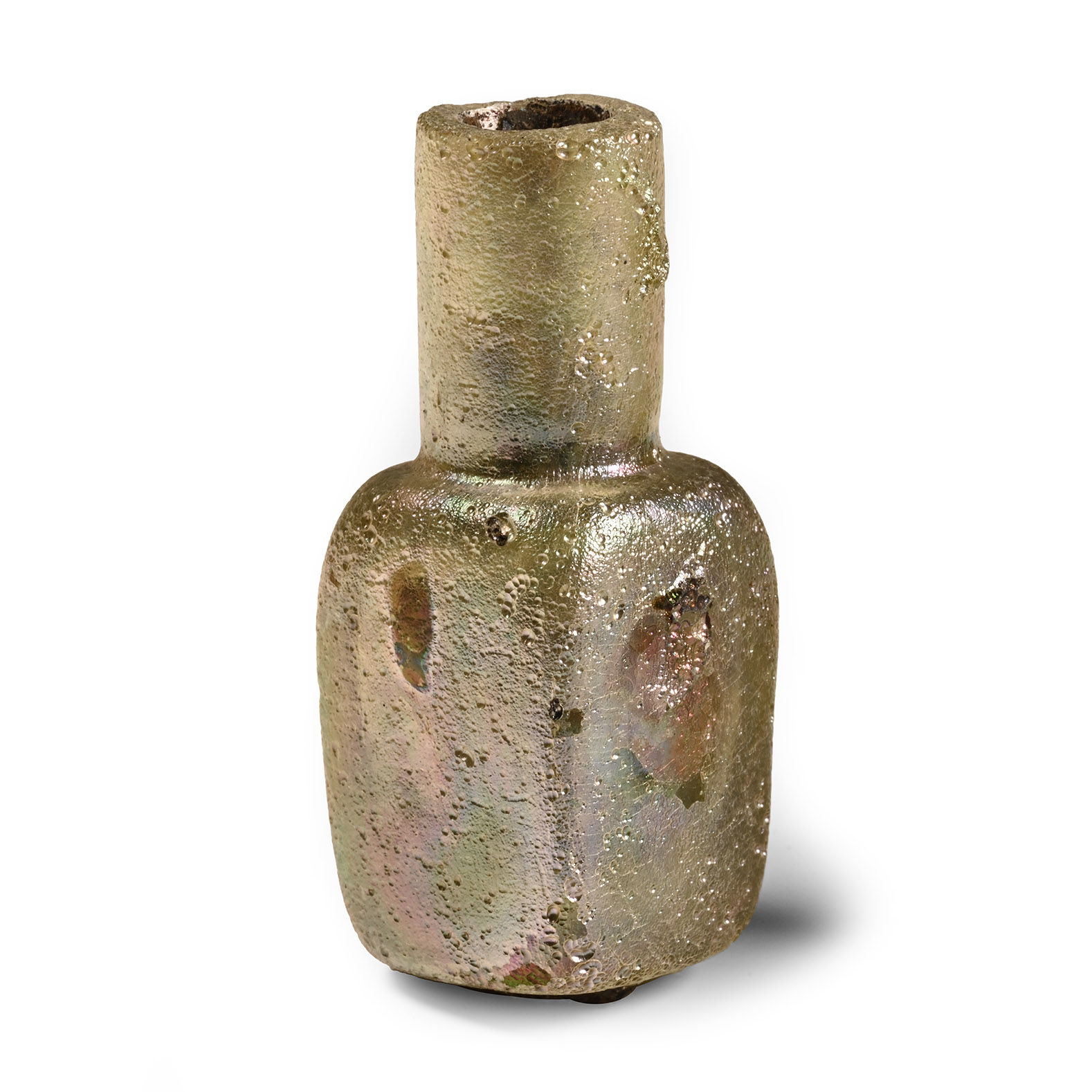 Western Asiatic Iridescent Glass Bottle