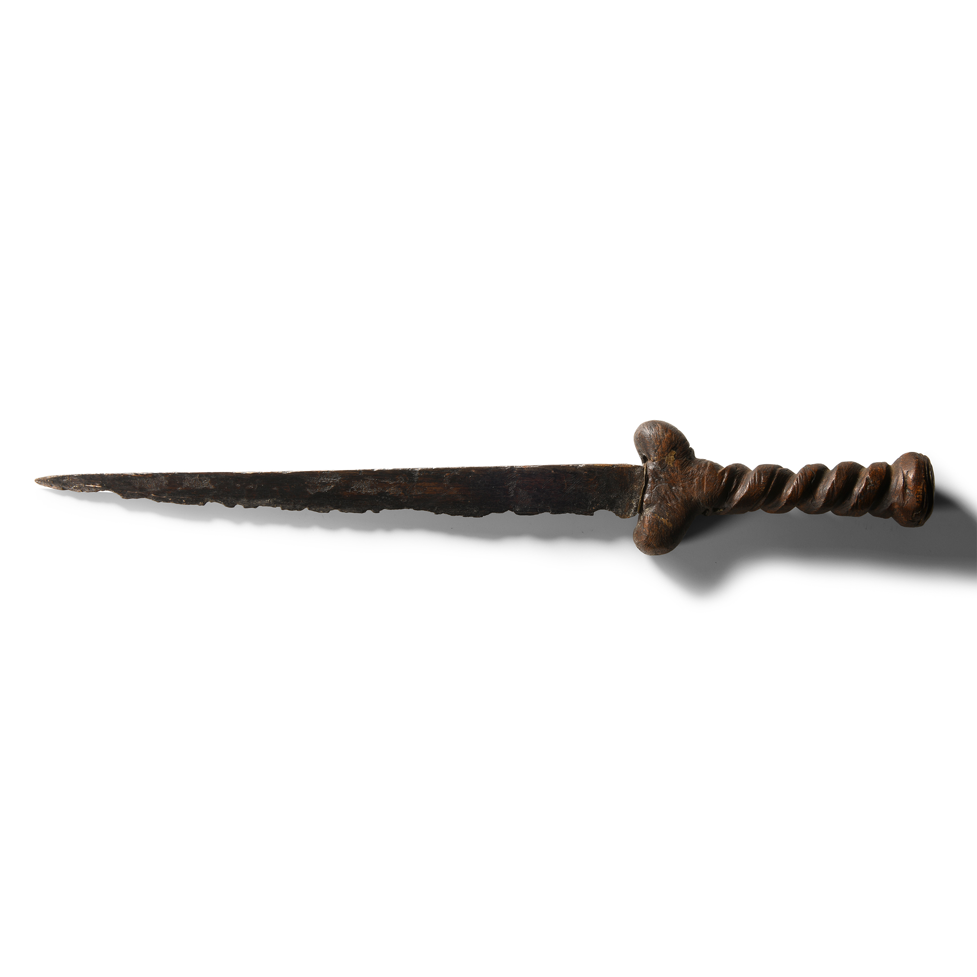 Medieval 'Thames' Iron Dagger with Wood Handle