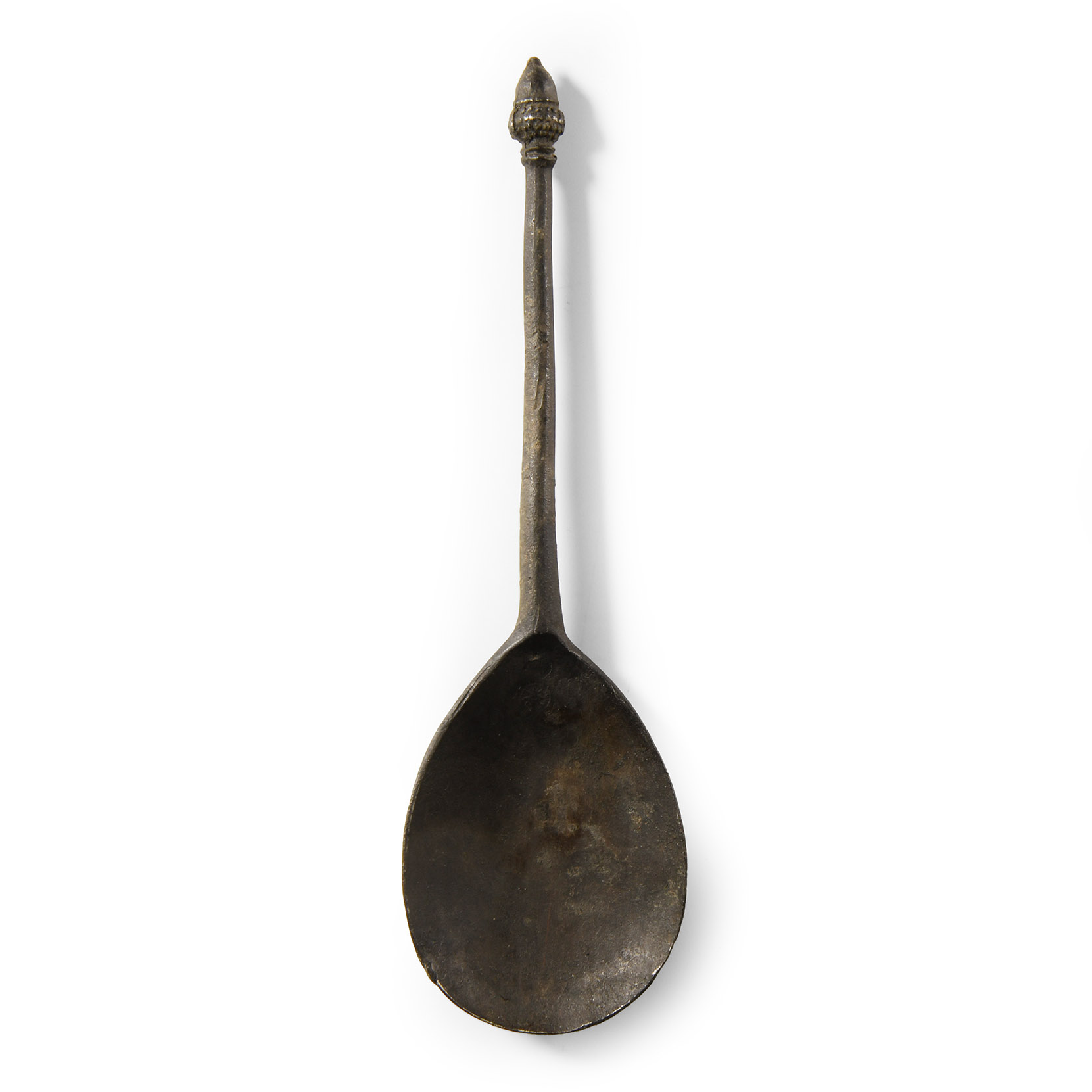 Tudor 'Thames' Pewter Acorn-Topped Spoon with Maker's Mark