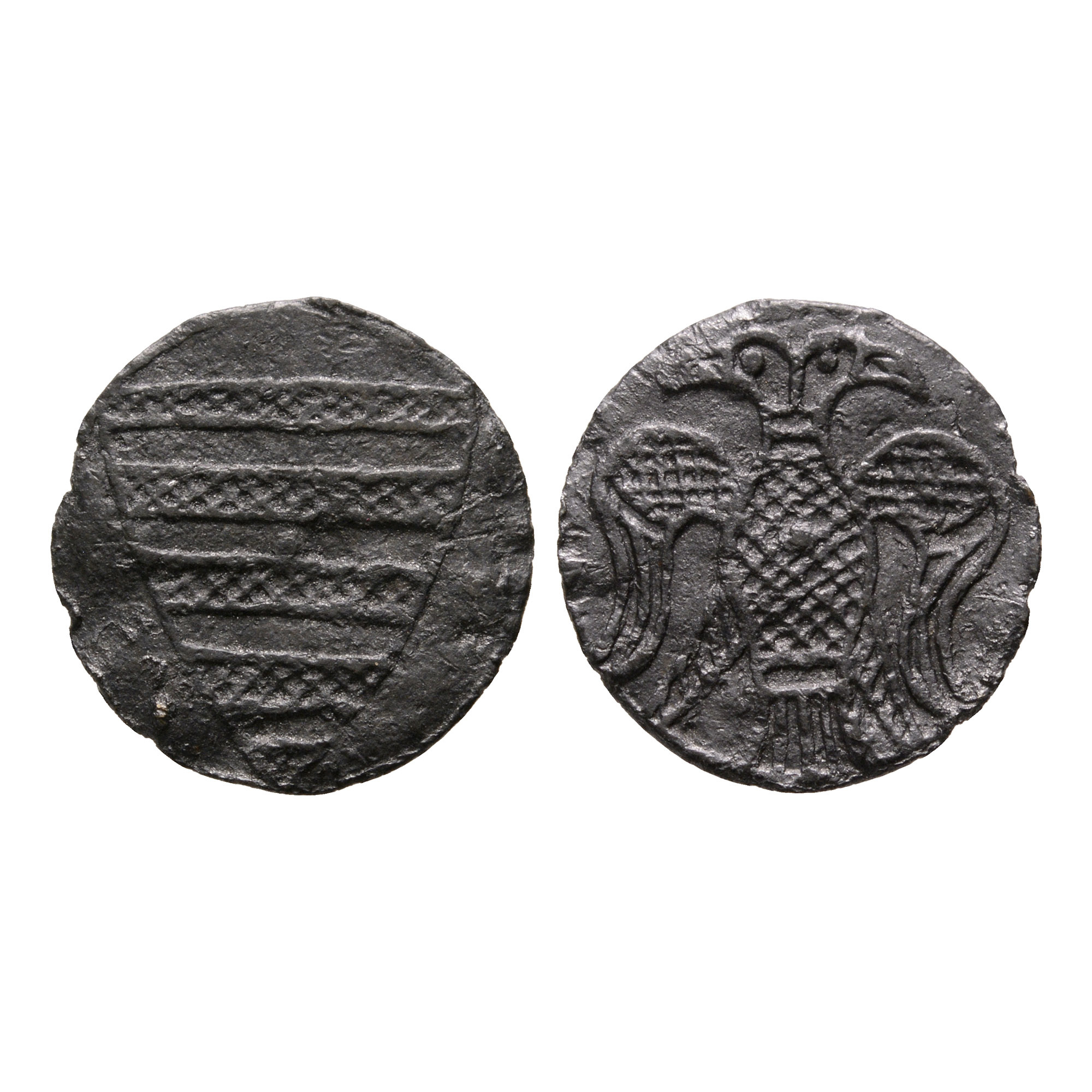 Medieval 'Thames' Bifacial Pewter Wine Tavern Token