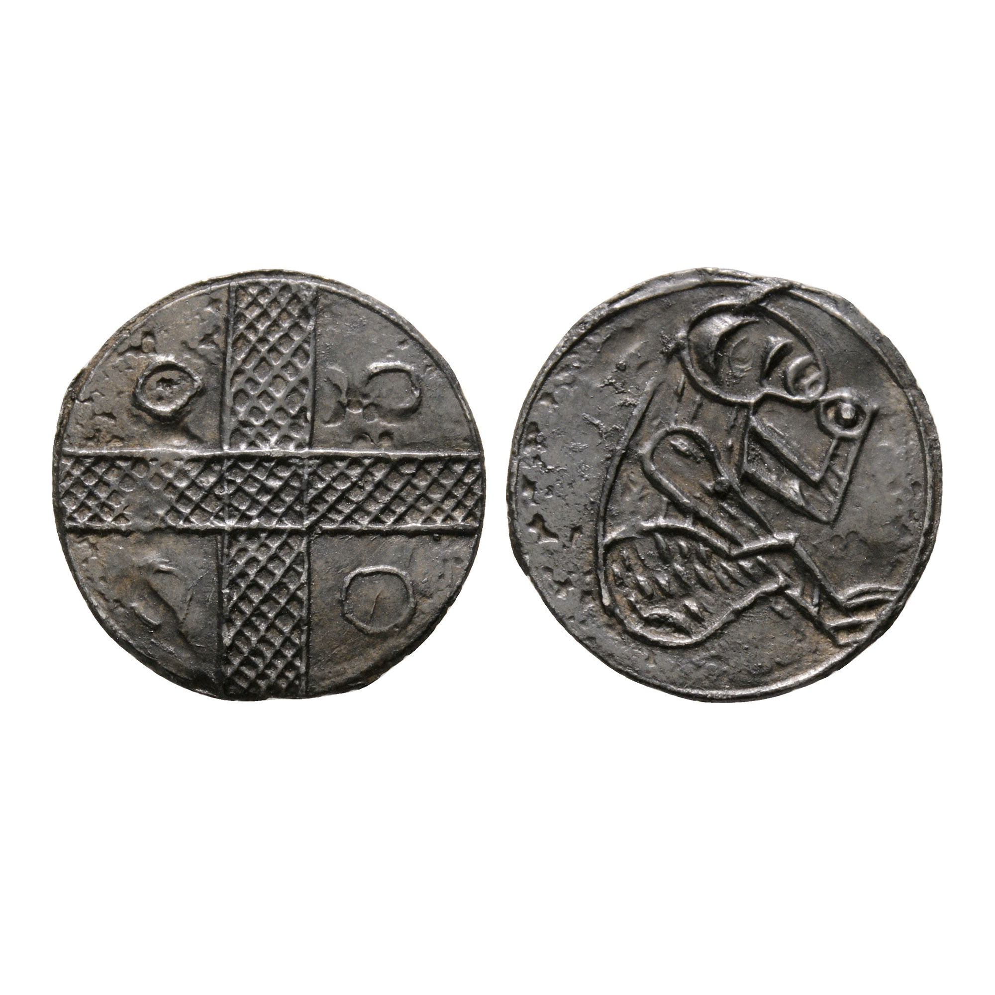 Medieval 'Thames' Bifacial Pewter Wine Tavern Token