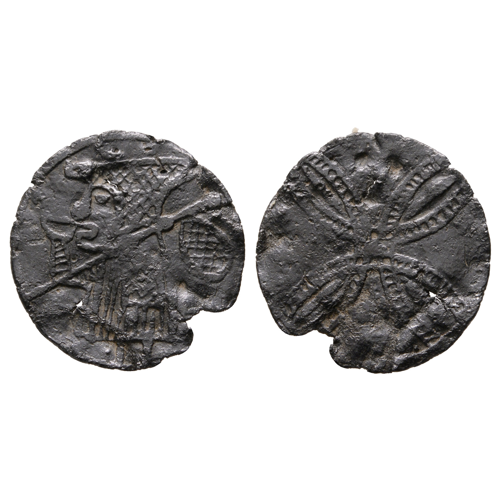 Medieval 'Thames' Bifacial Pewter Wine Tavern Token