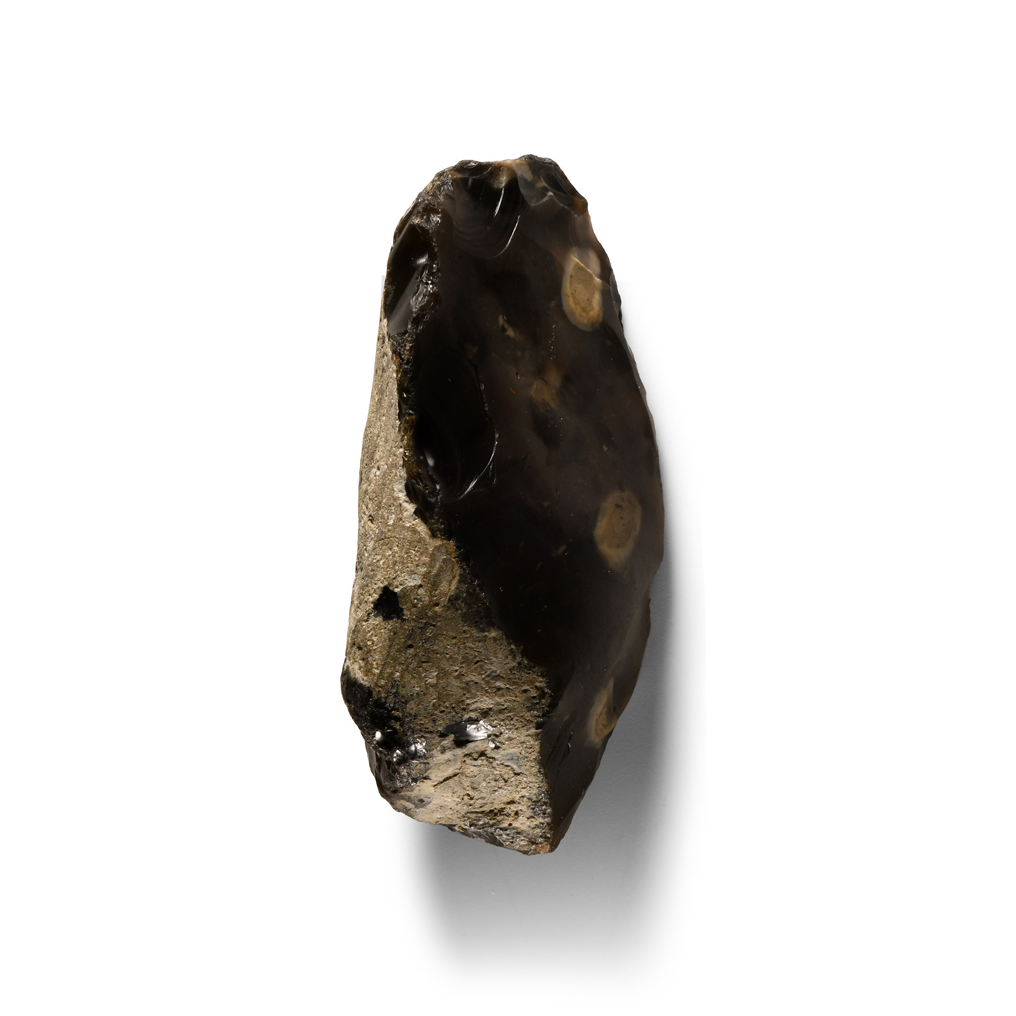 Extremely Rare Stone Age 'Happisburgh' Knapped Flint Handaxe