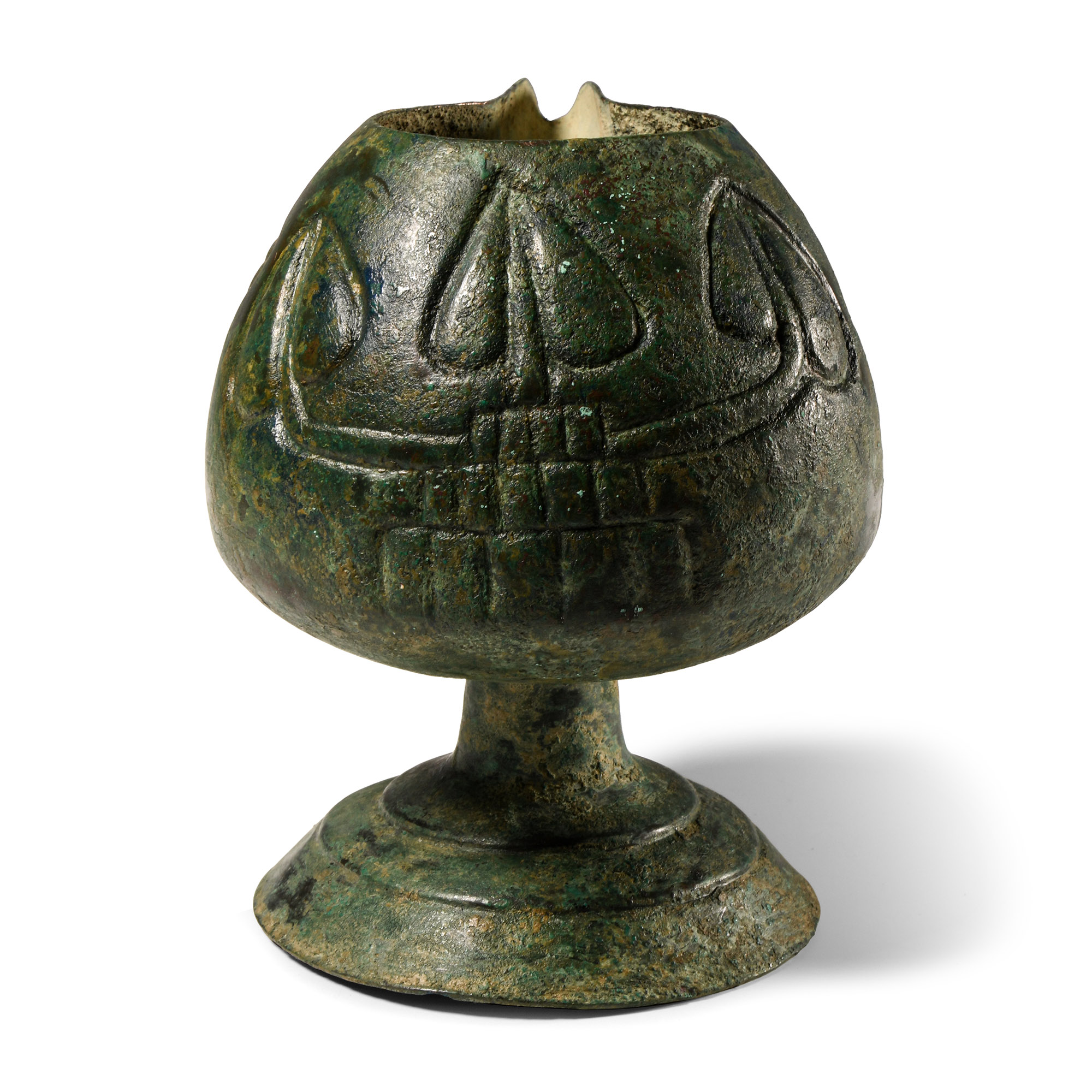 Elamite Spouted Vessel with Flowers