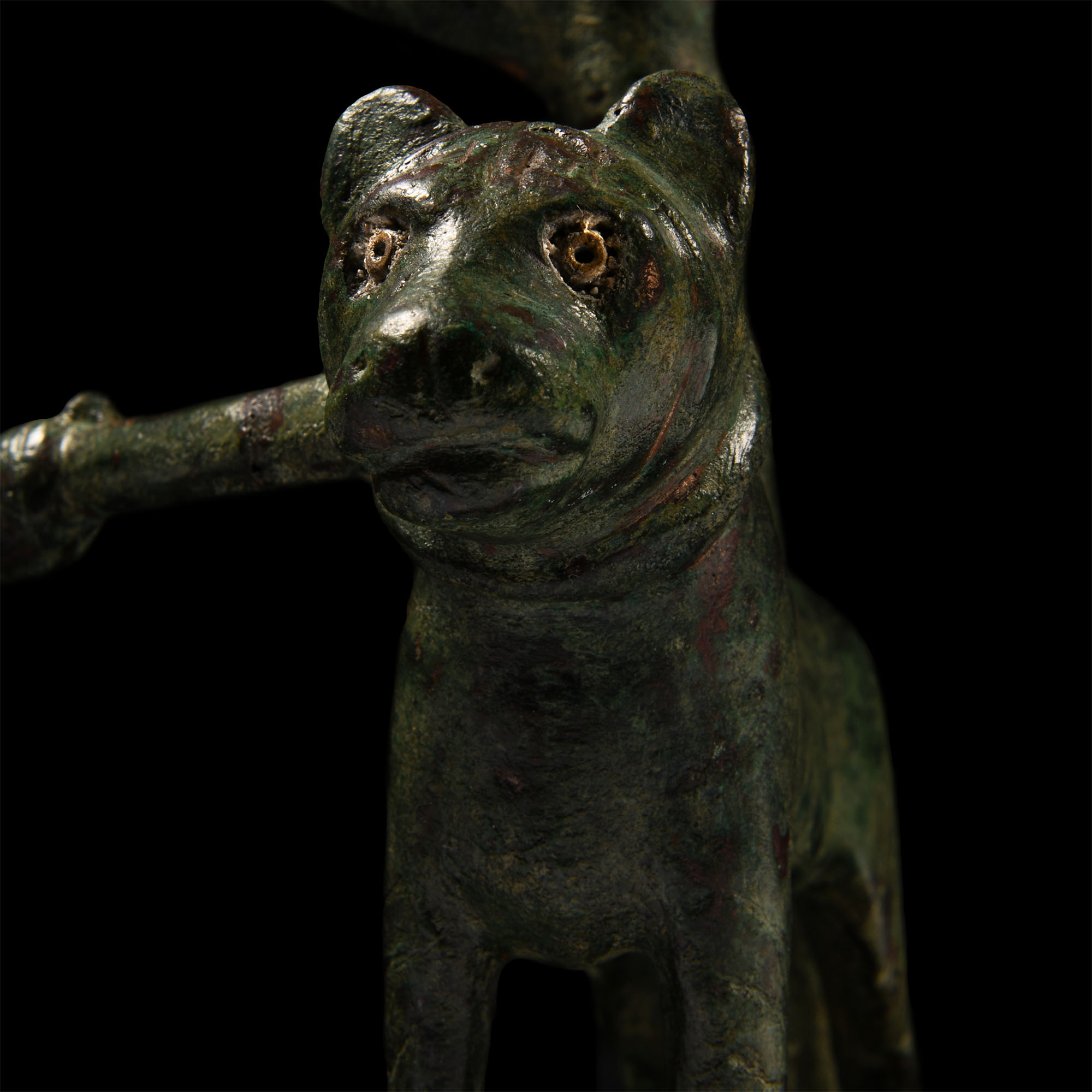 Mesopotamian Torch Bearer Stand with Lion Tamer