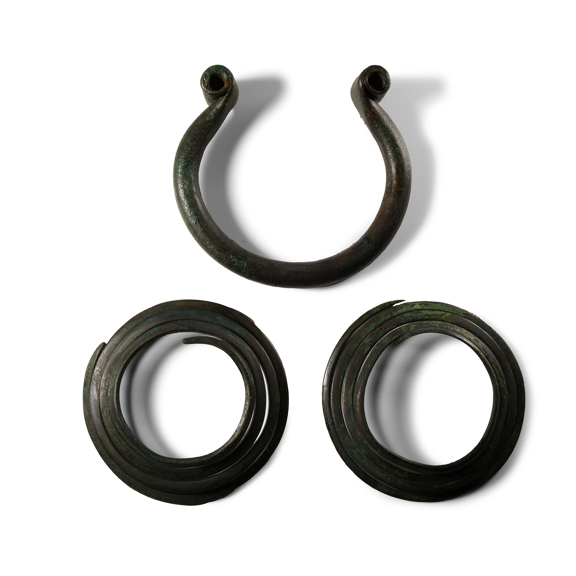 Large Late Bronze Age Neck Torc and Arm-Ring Set