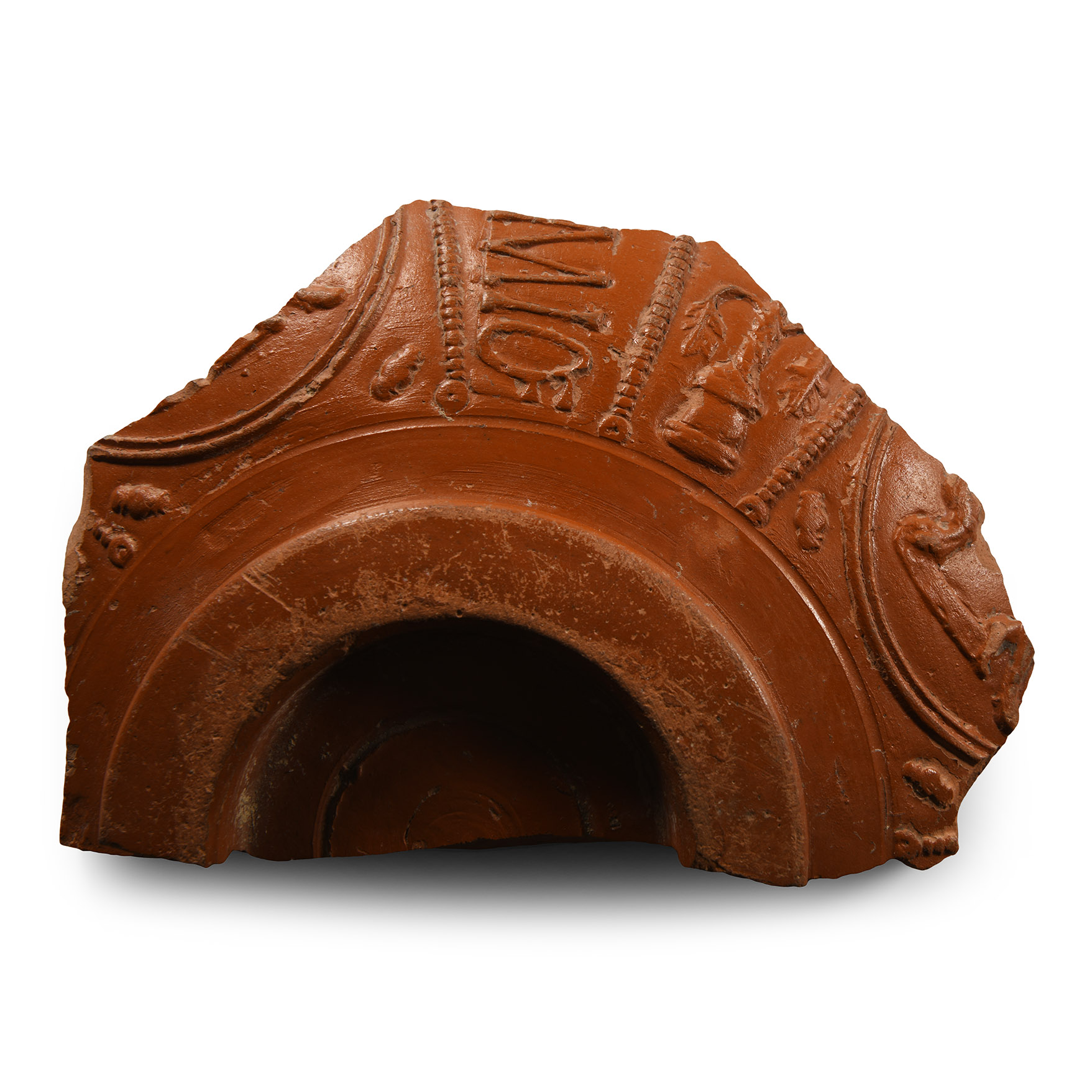 Roman Samian Ware Sherd with Inscription