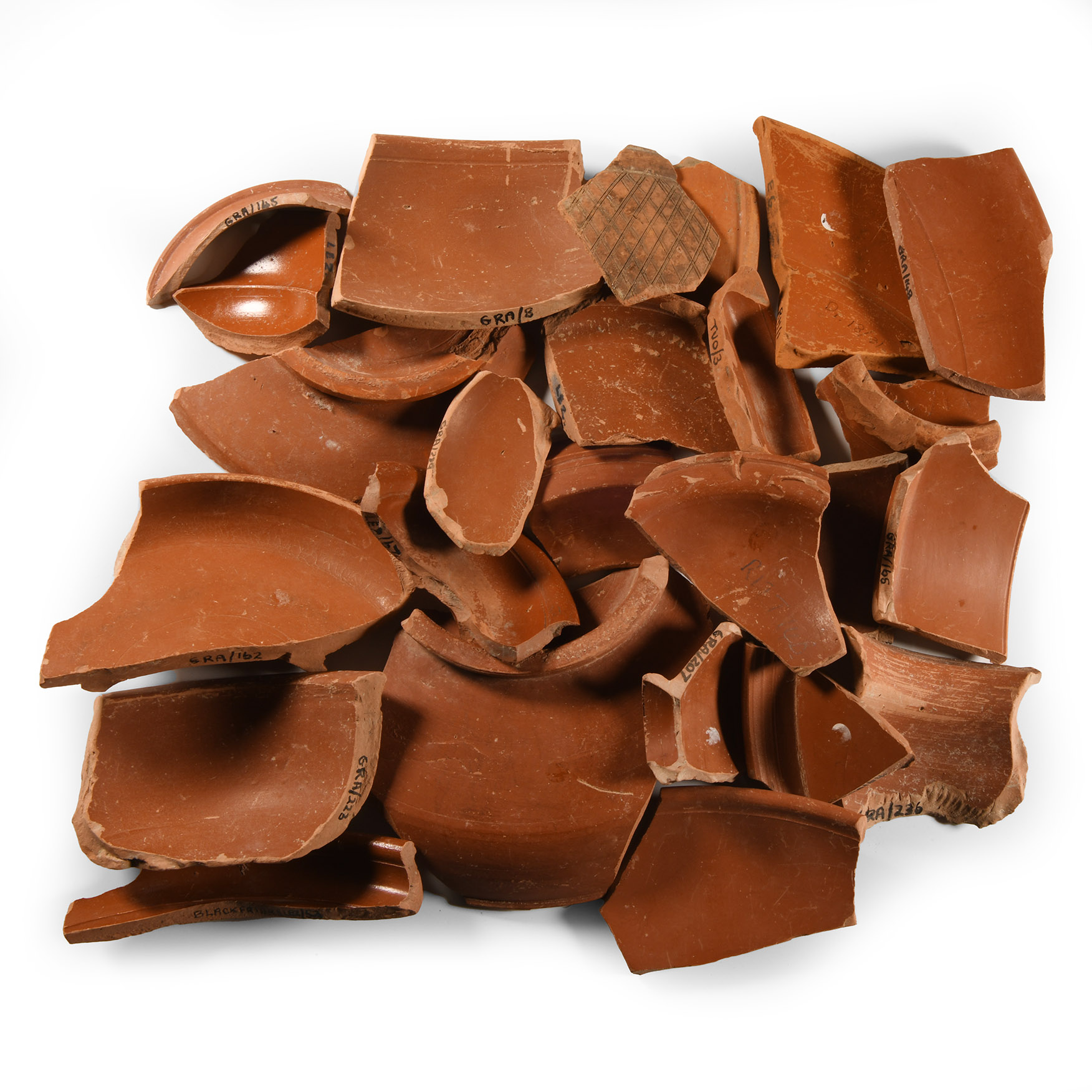Romano-British Samian Ware Sherd Group