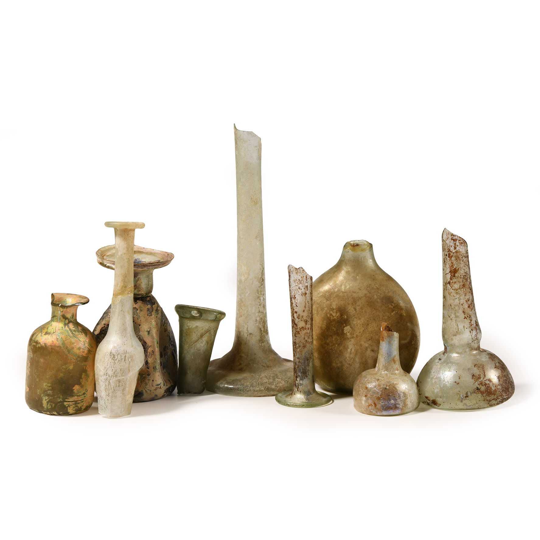 Roman Glass Fragment Group