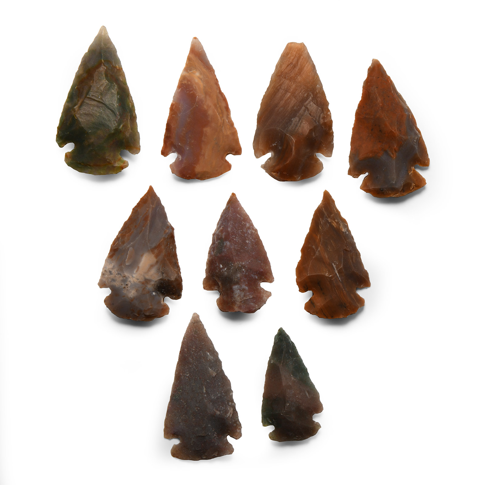 Reproduction North American Stone Arrowhead Group