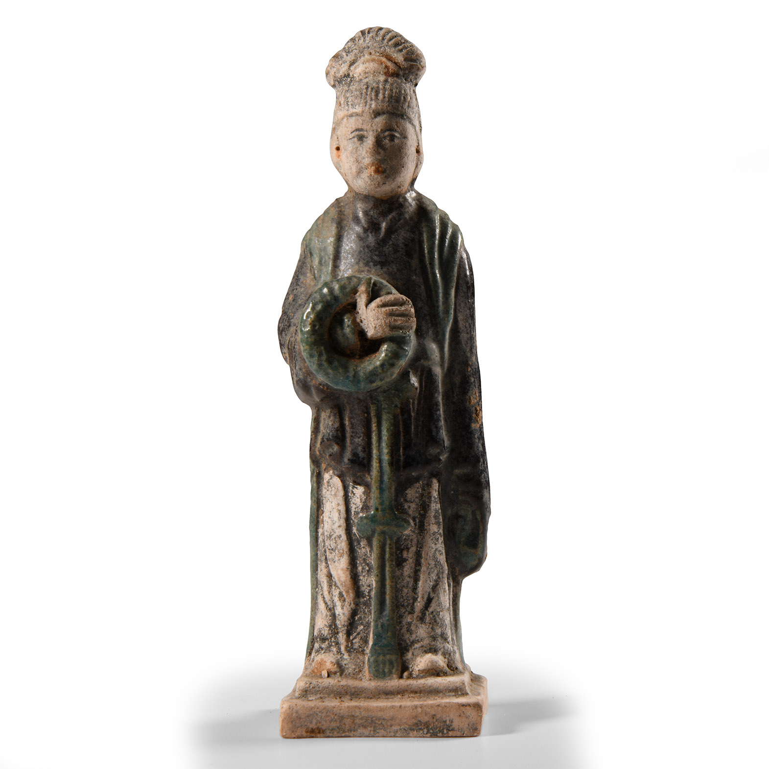 Chinese Ming Glazed Terracotta Tomb Attendant Figure