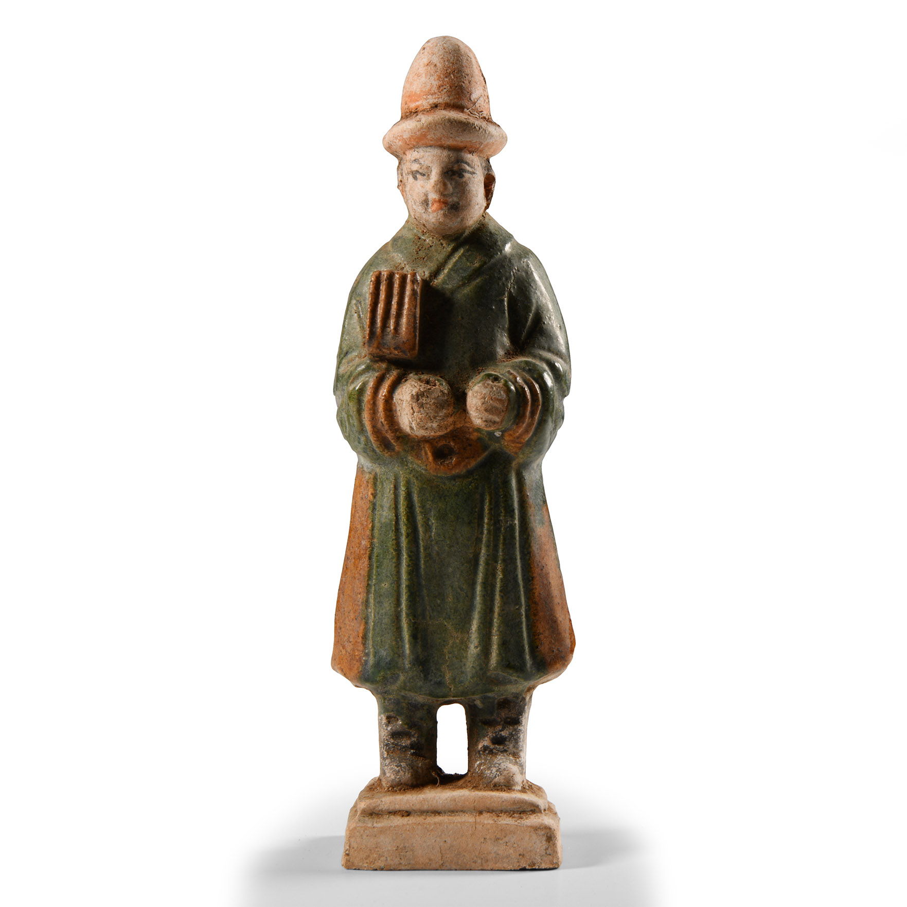 Chinese Ming Glazed Terracotta Tomb Attendant Figure