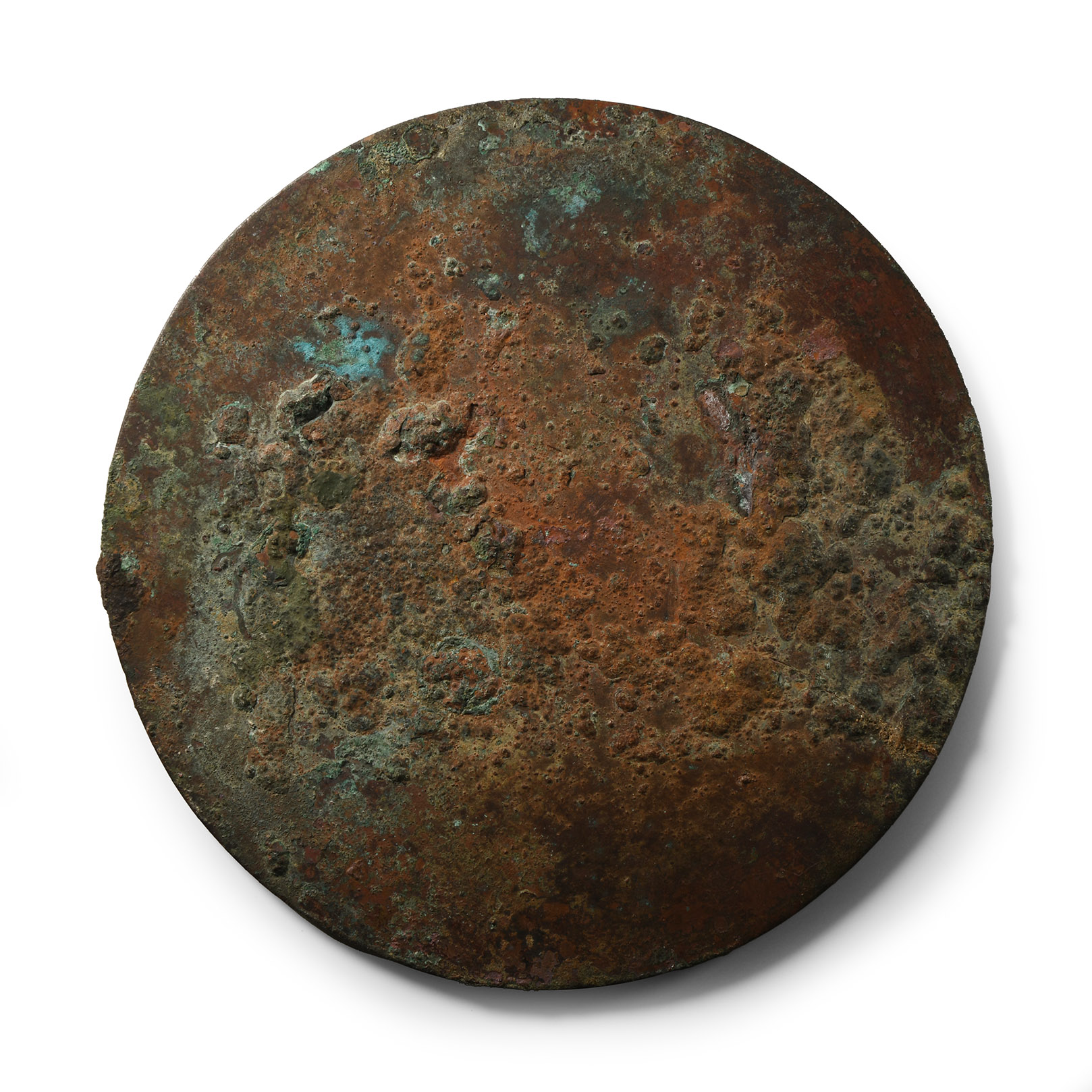 Roman Bronze Mirror with Concentric Detail