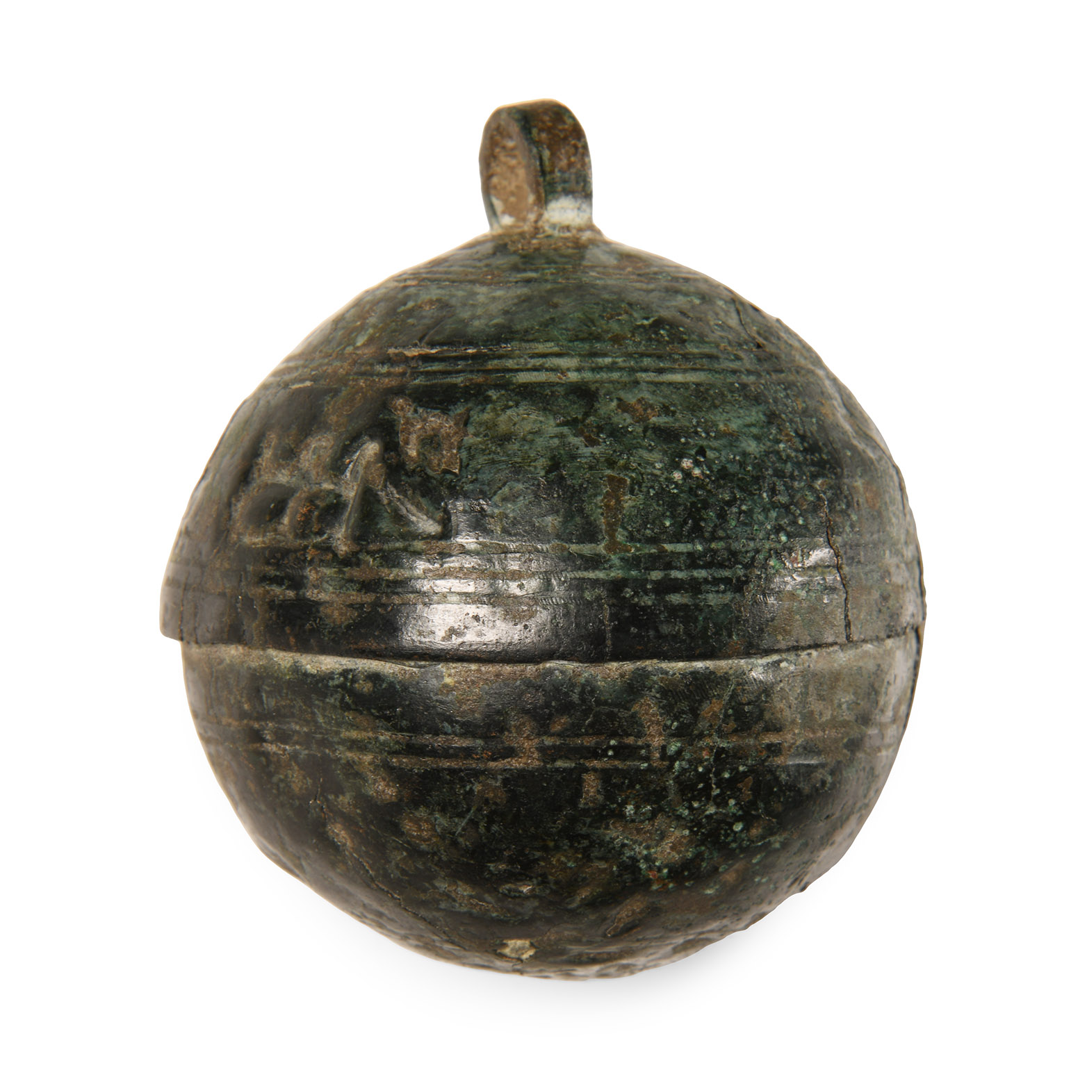 Medieval Bronze Lead-Filled Steelyard Weight