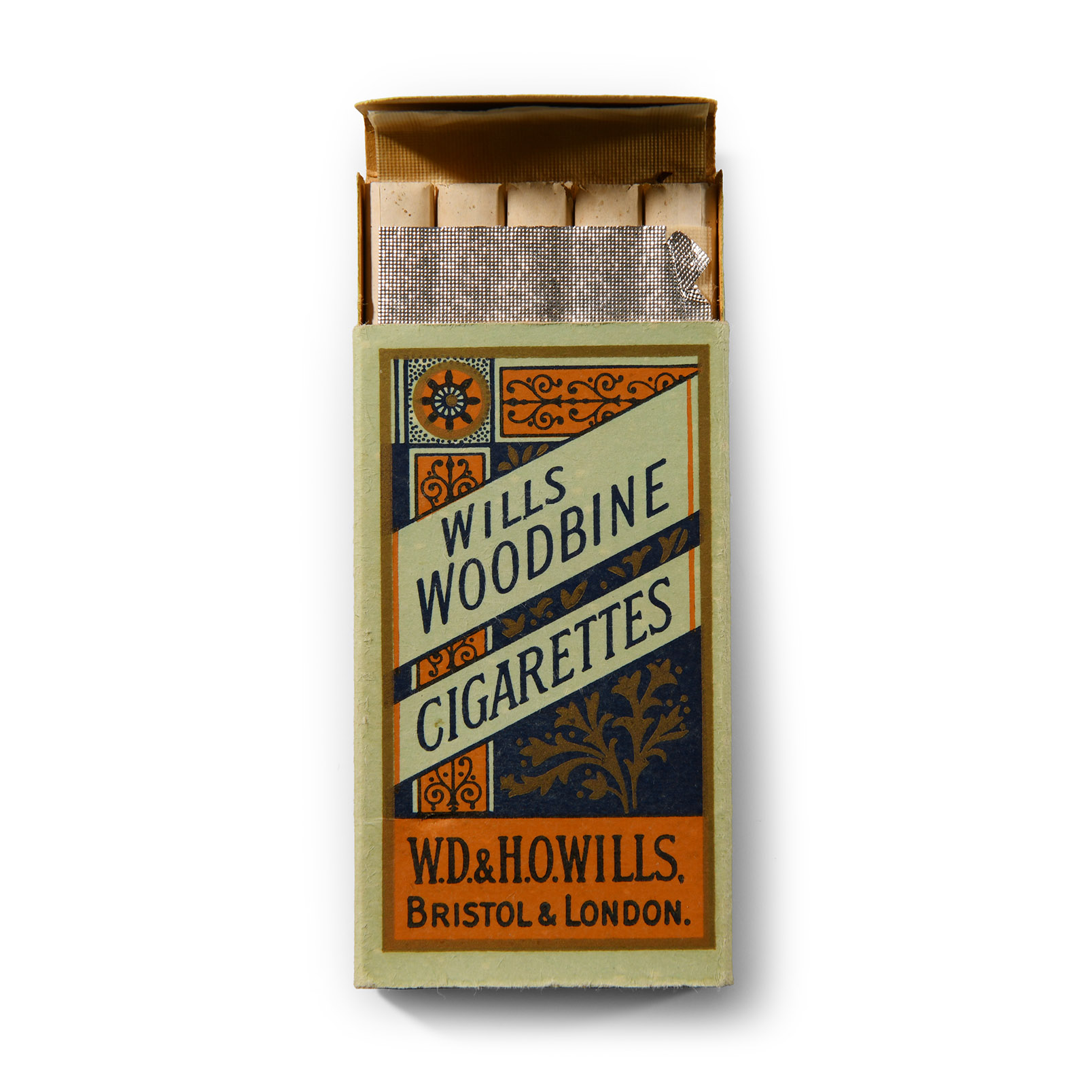 Willis Woodbines Advertisment in Original Frame with Cigarettes