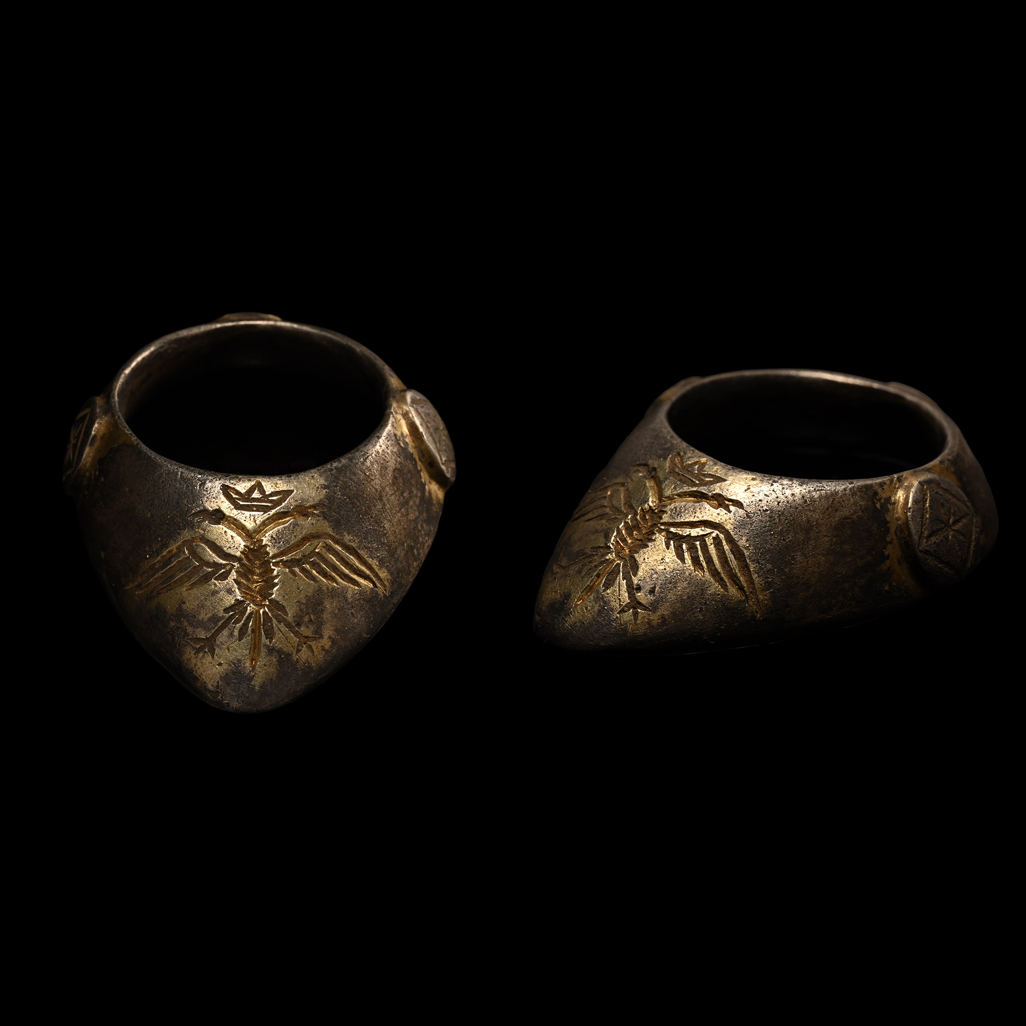 Byzantine Silver-Gilt Archer's Thumb Ring
