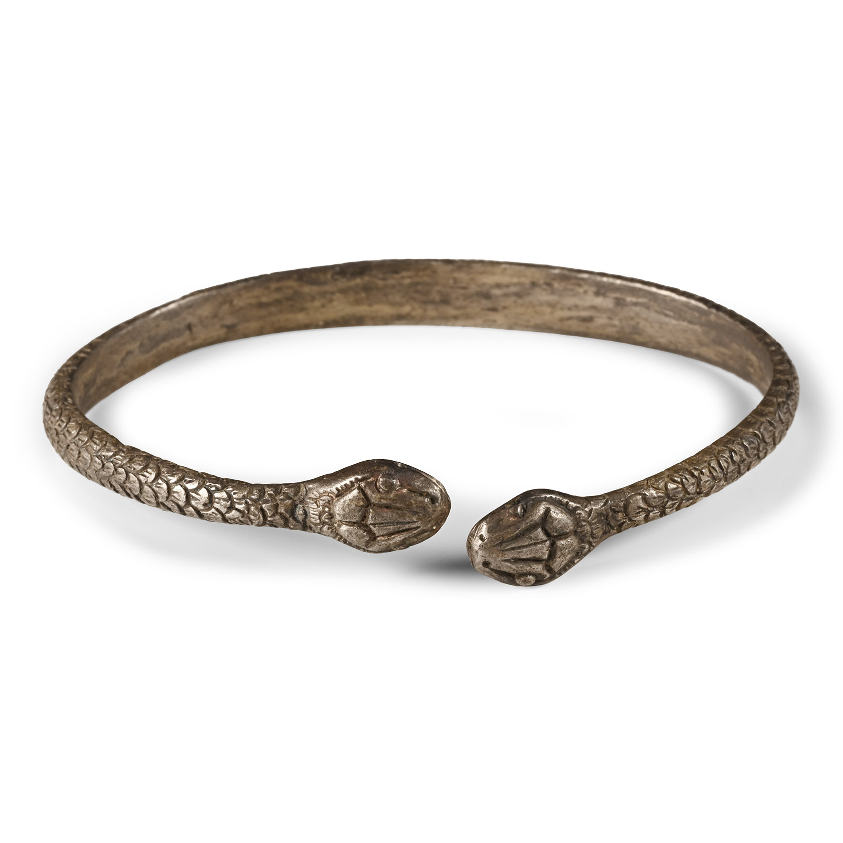 Romano-Egyptian Silver Snake Bracelet