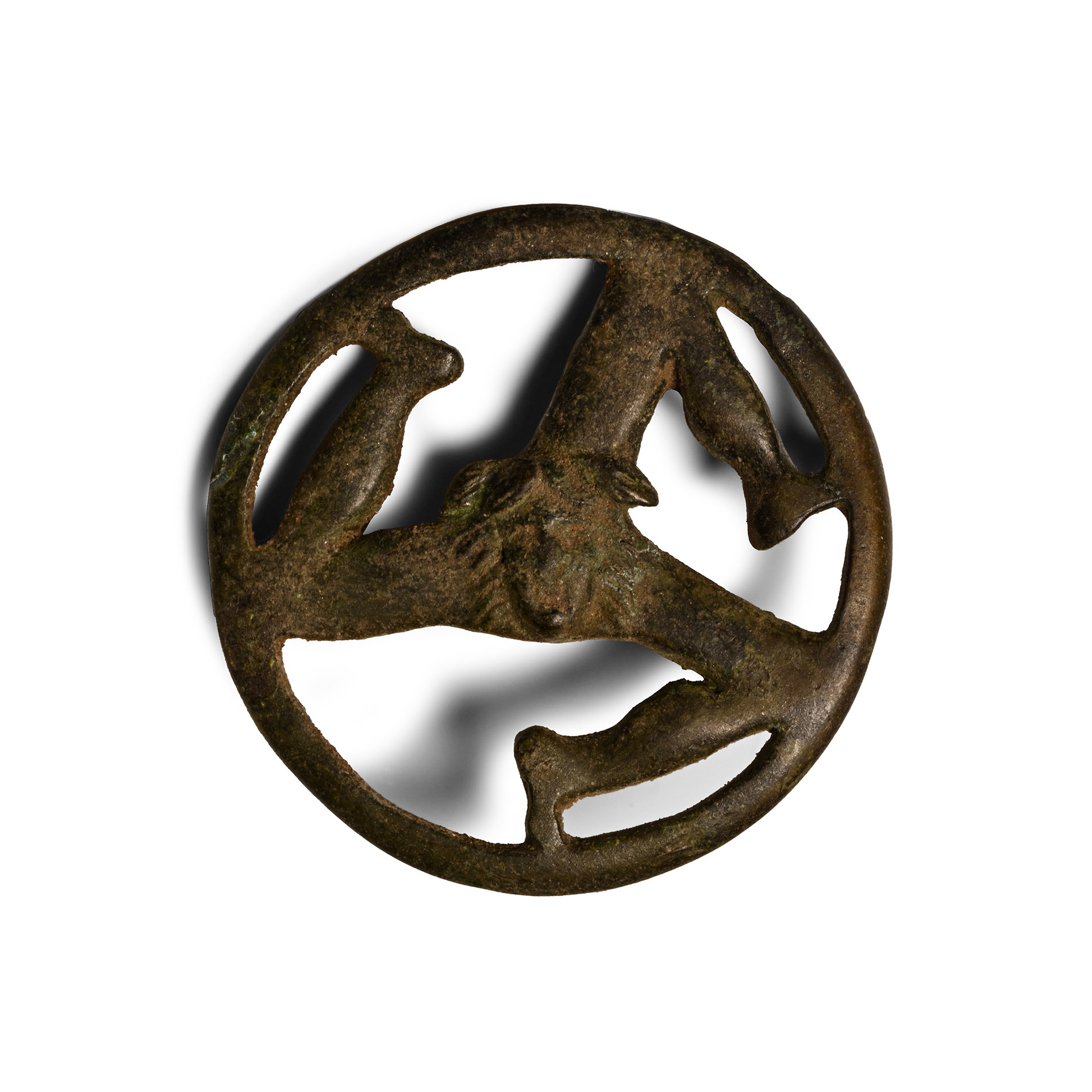 Roman Bronze Triskele Brooch
