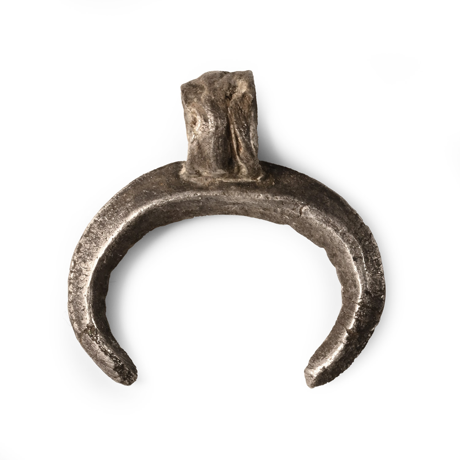Roman Silver Lunar Pendant
