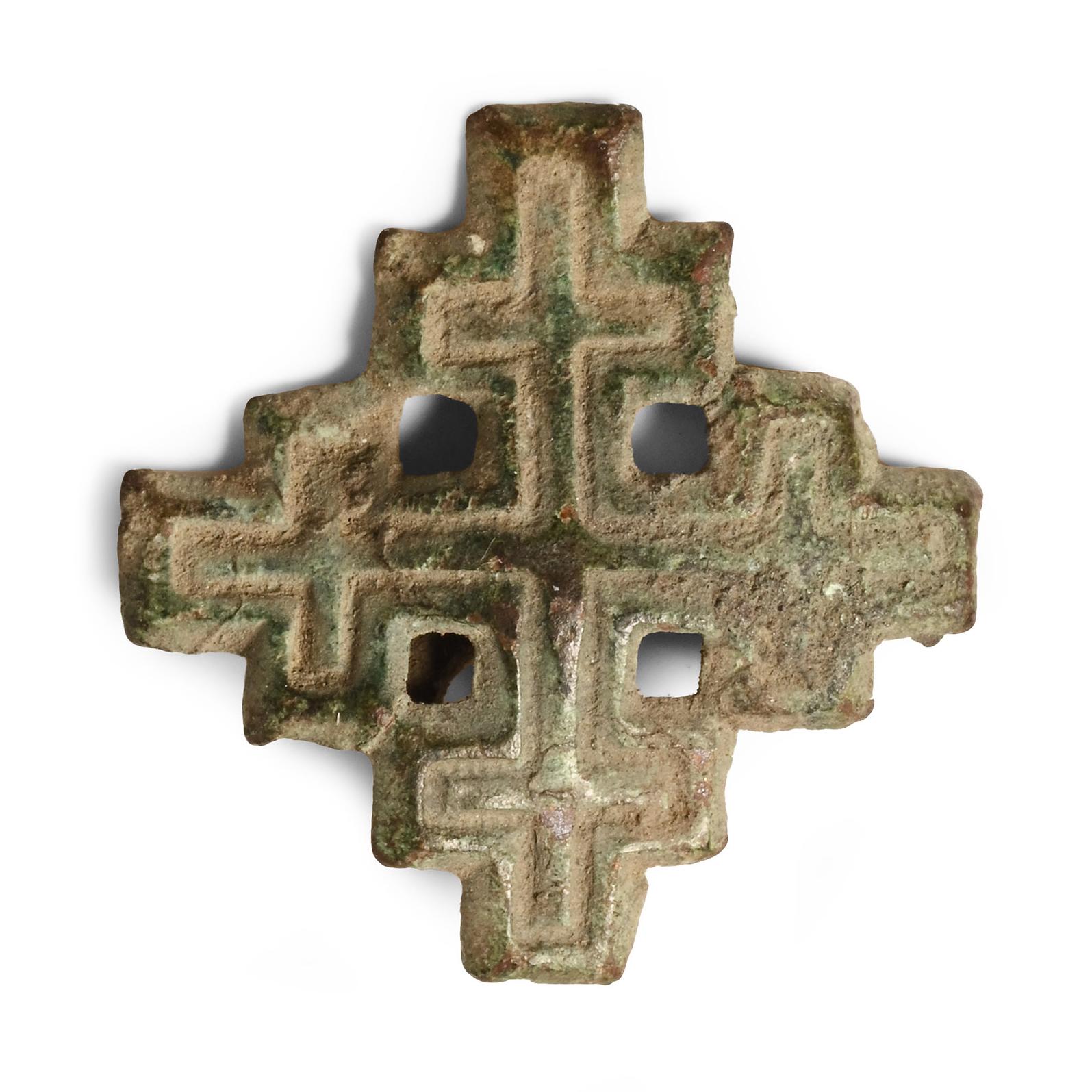 Medieval Bronze Knight's Holy Sepulchre Badge