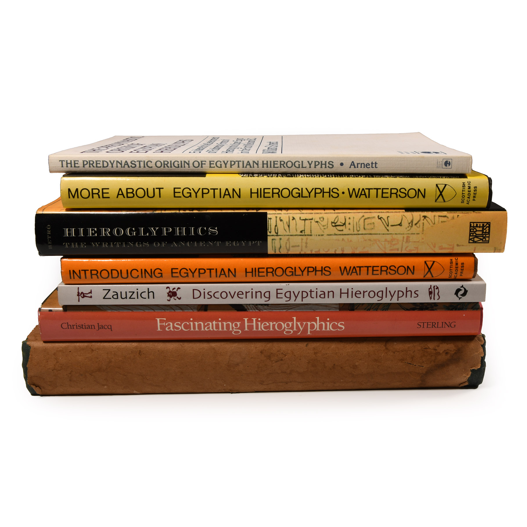 Archaeological Books - Ancient Egyptian Hieroglyphs Book Collection