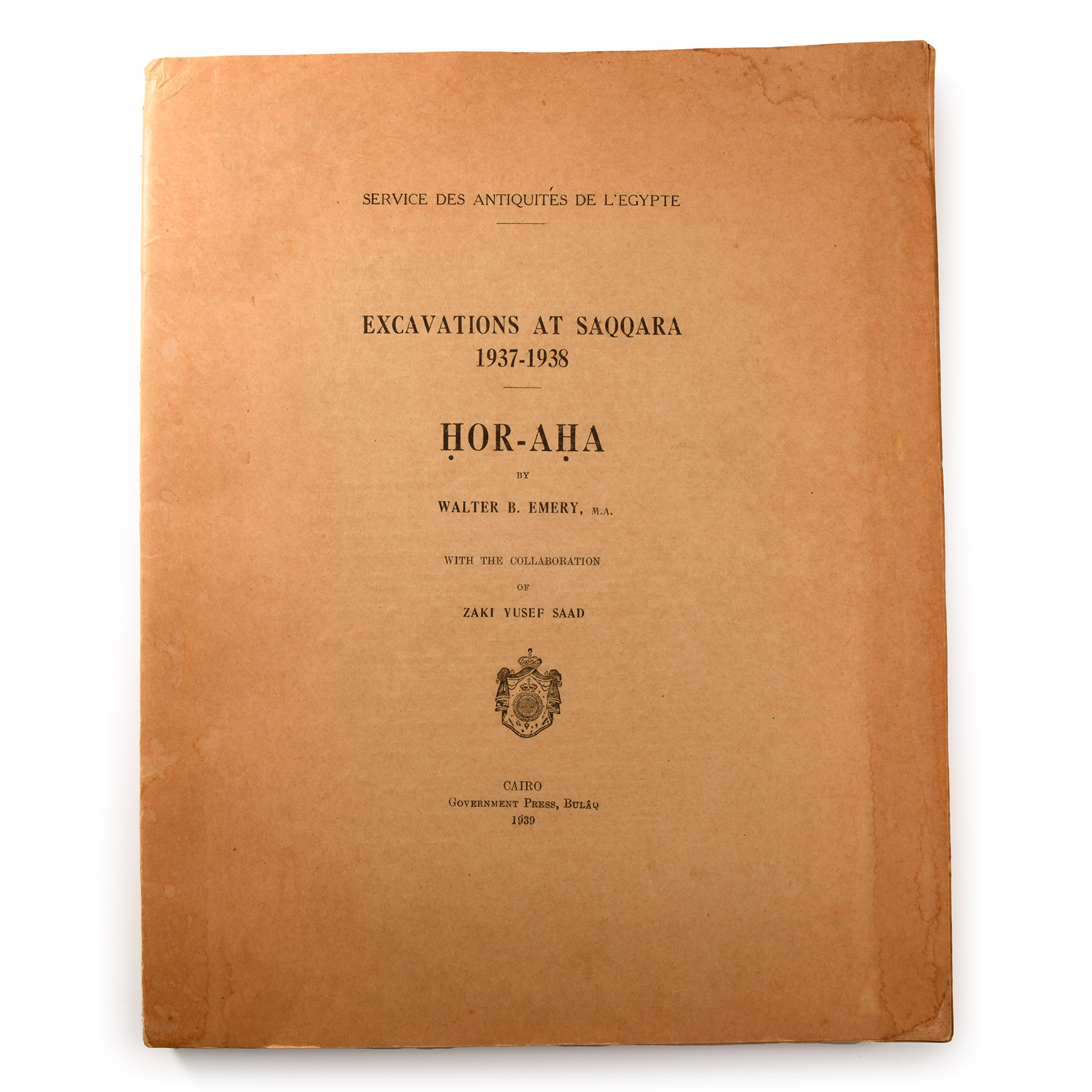 Archaeological Books - Excavations at Saqqara HOR-AHA (1937-1938)