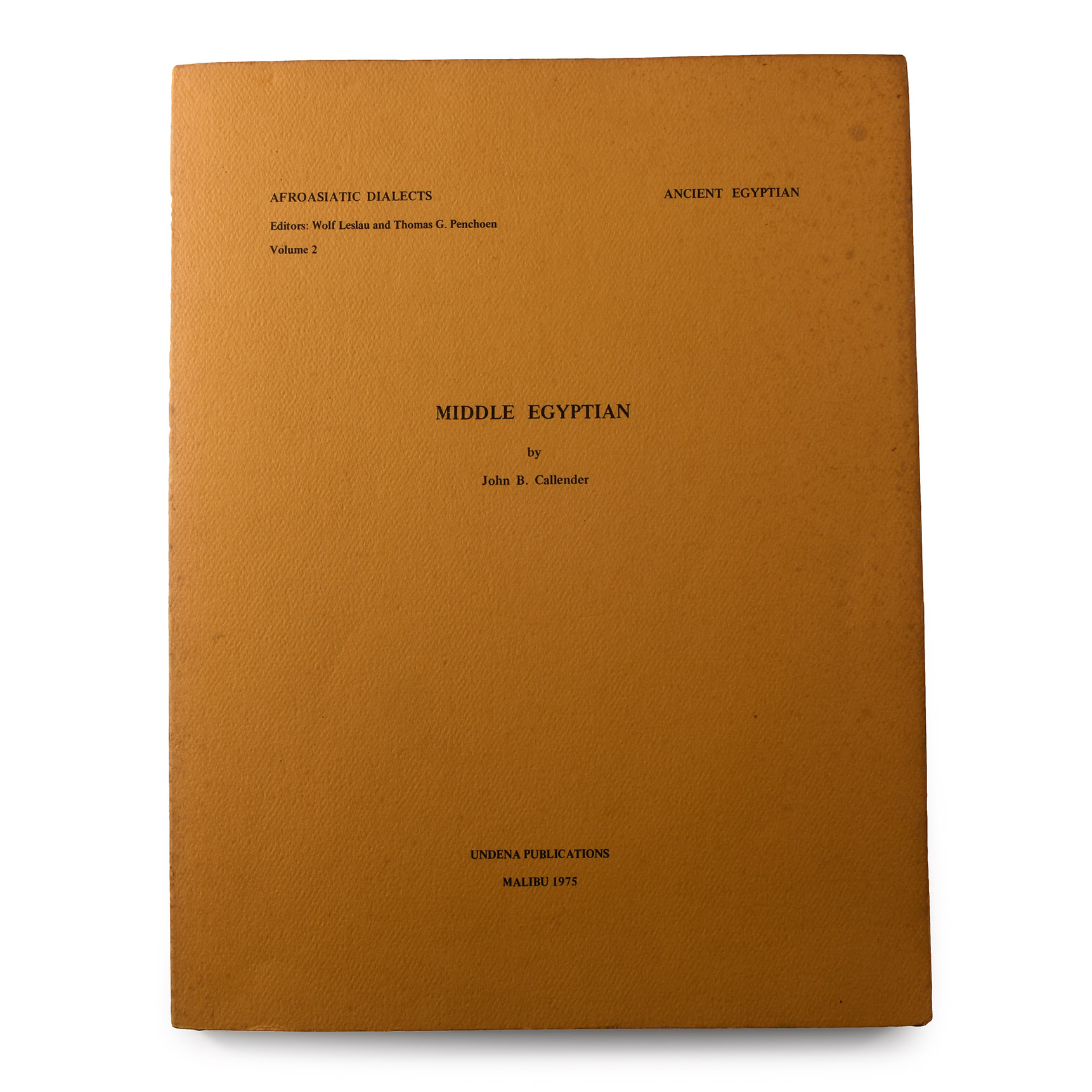 Archaeological Books - Afroasiatic Dialects: Middle Egyptian