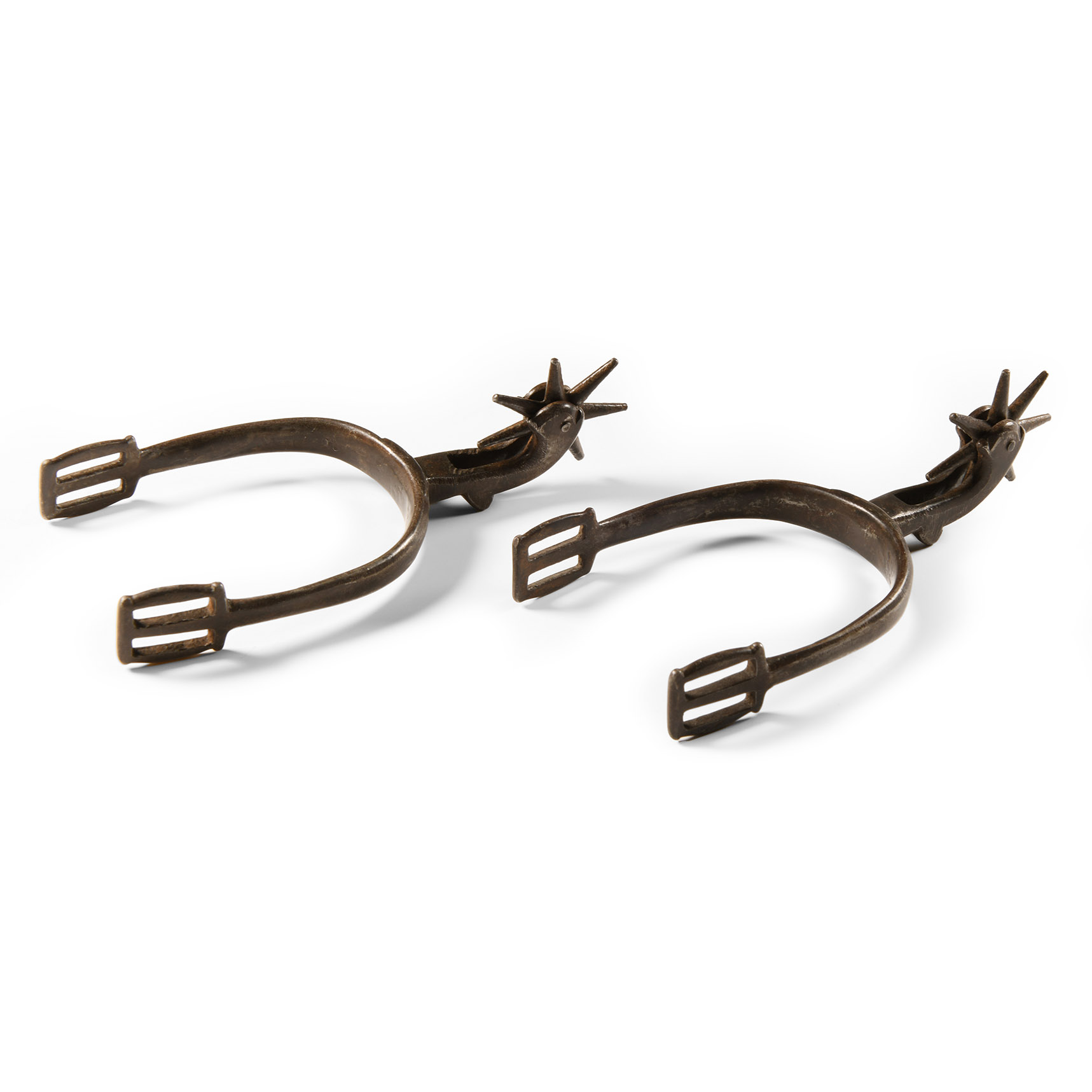 Iron Rowel Spur Pair