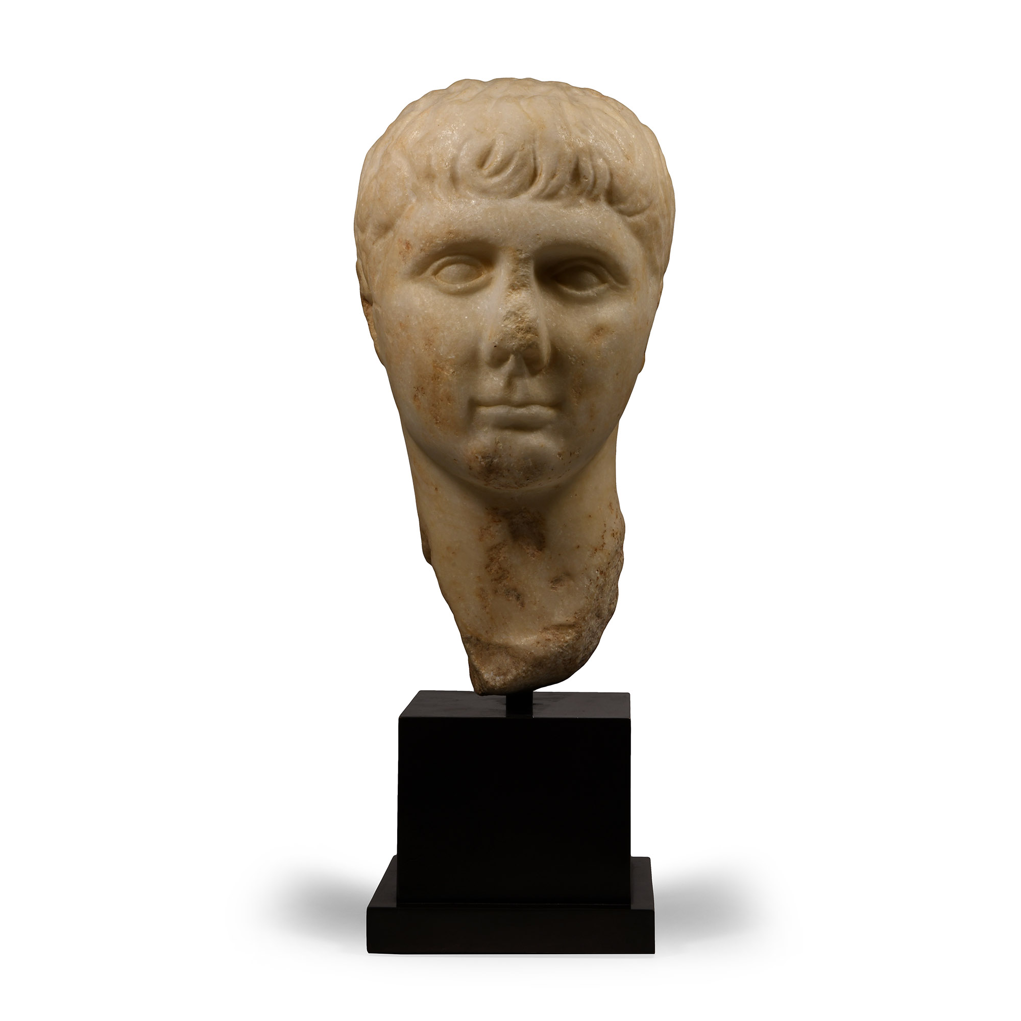 Roman Marble Portrait Head of Gaius Caesar