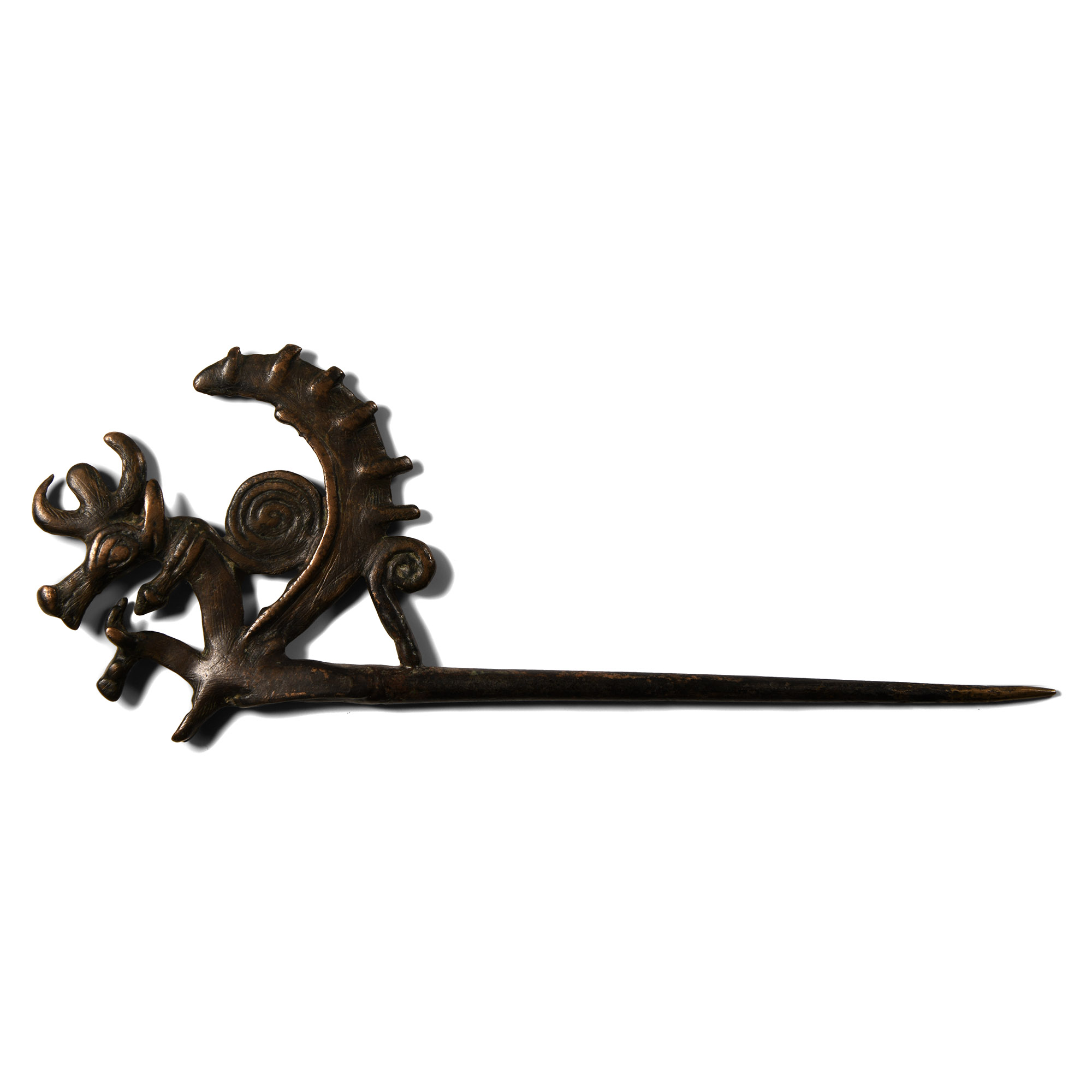 Luristan Zoomorphic Pin Finial