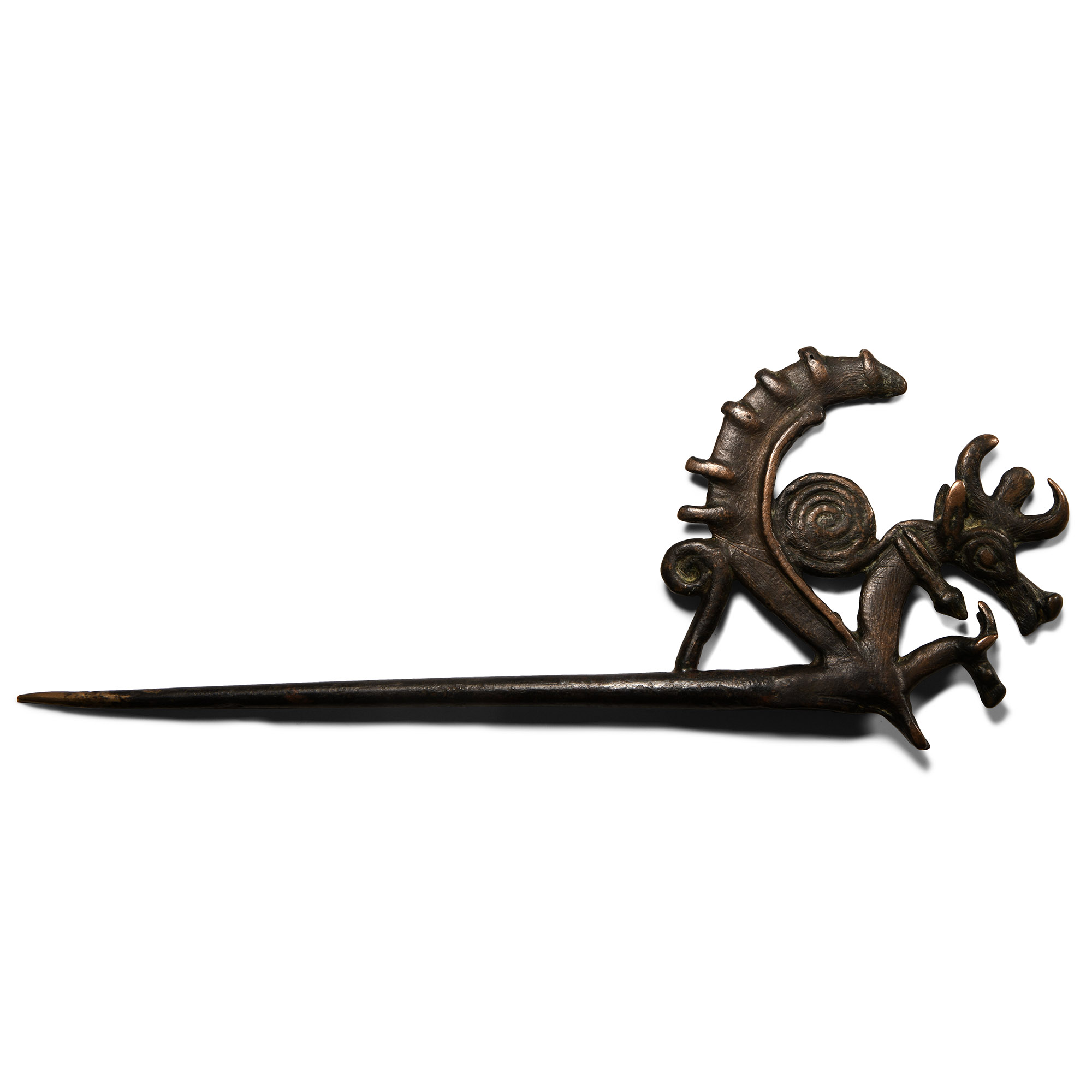 Luristan Zoomorphic Pin Finial