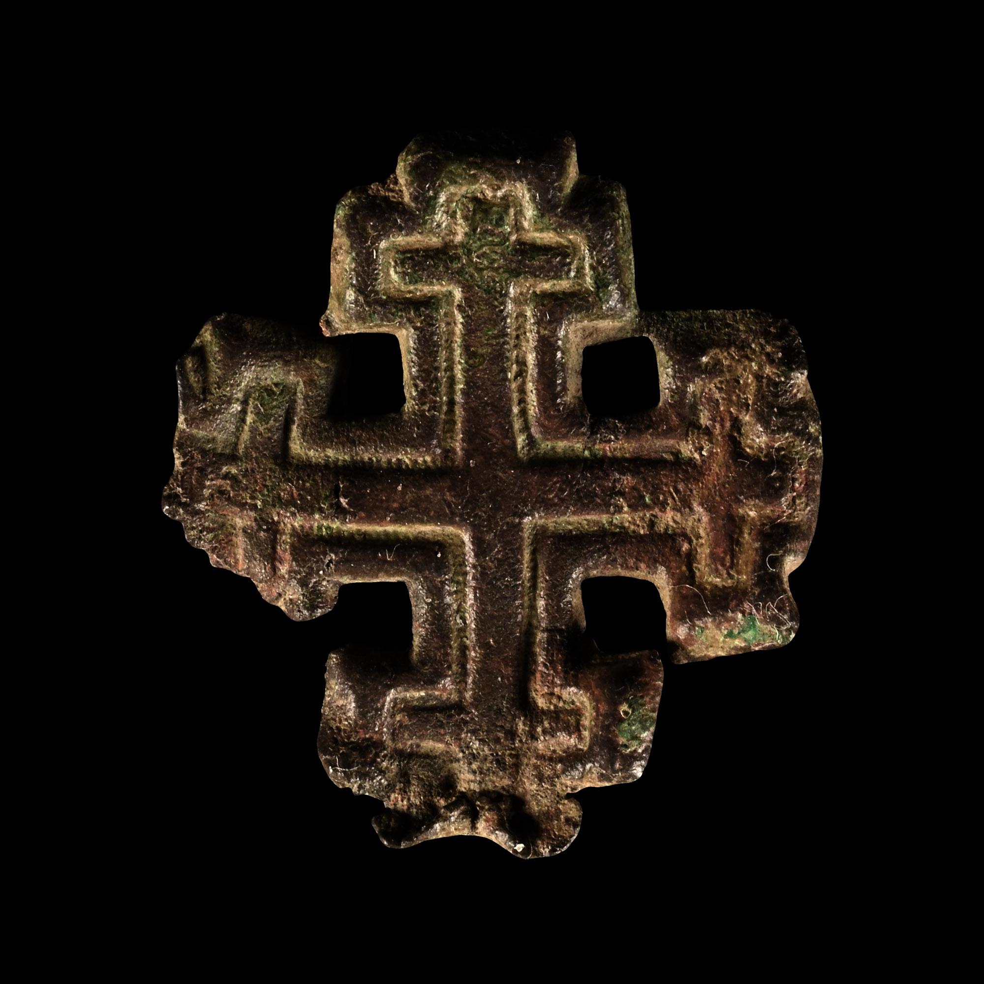 Medieval Bronze Knight's Holy Sepulchre Badge