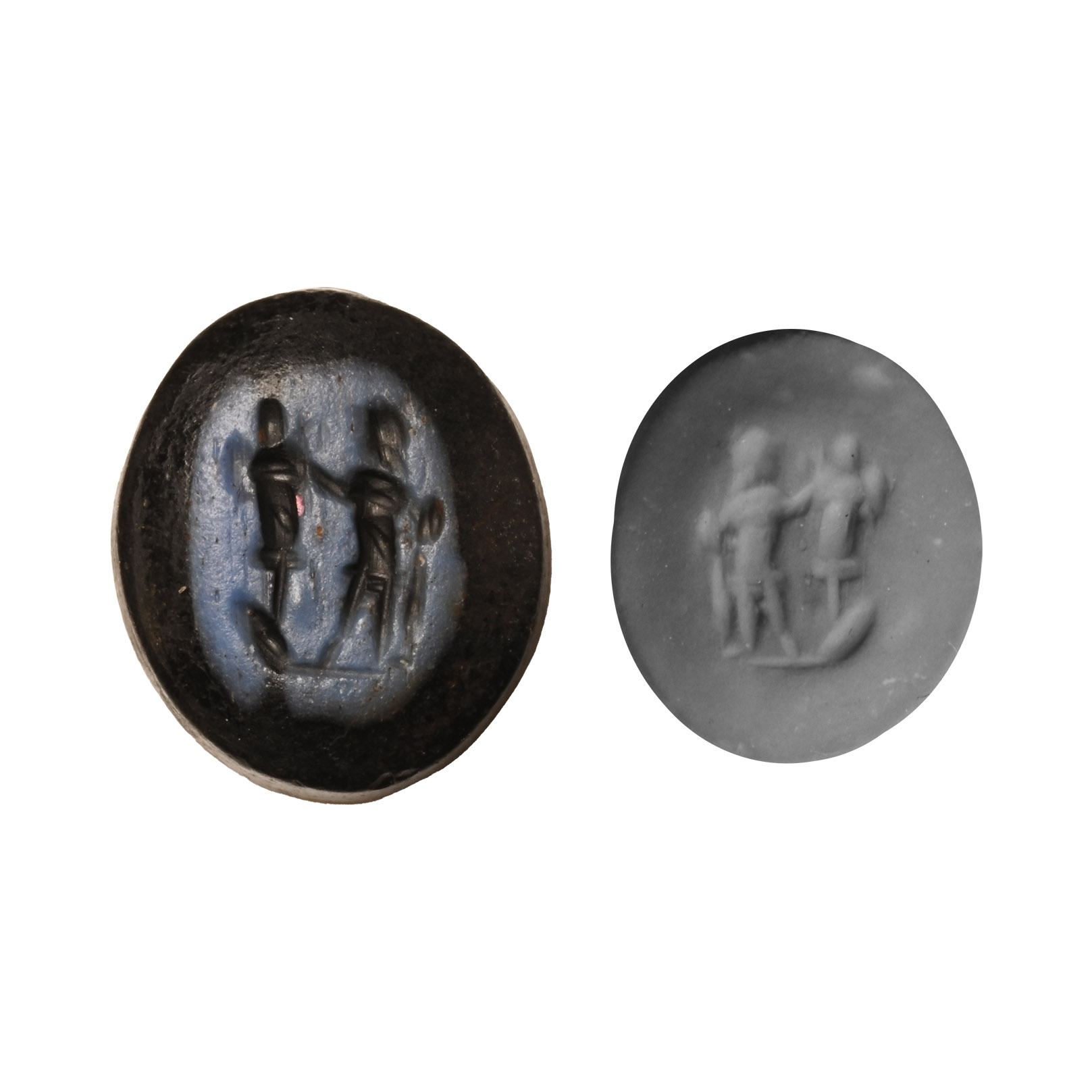 Roman Gem with Emperor with Trophy