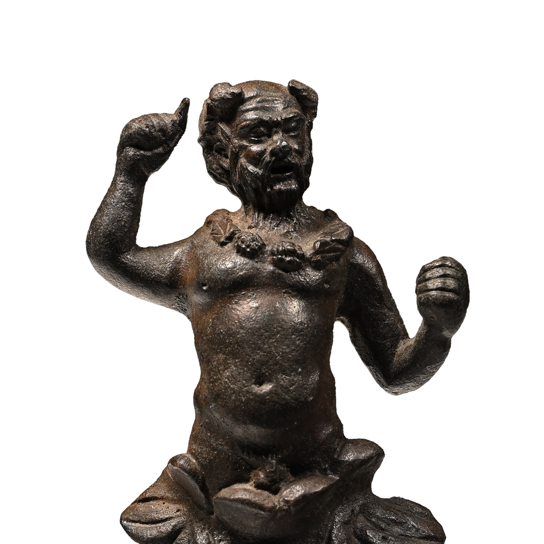 Roman Bronze Silenus Statuette
