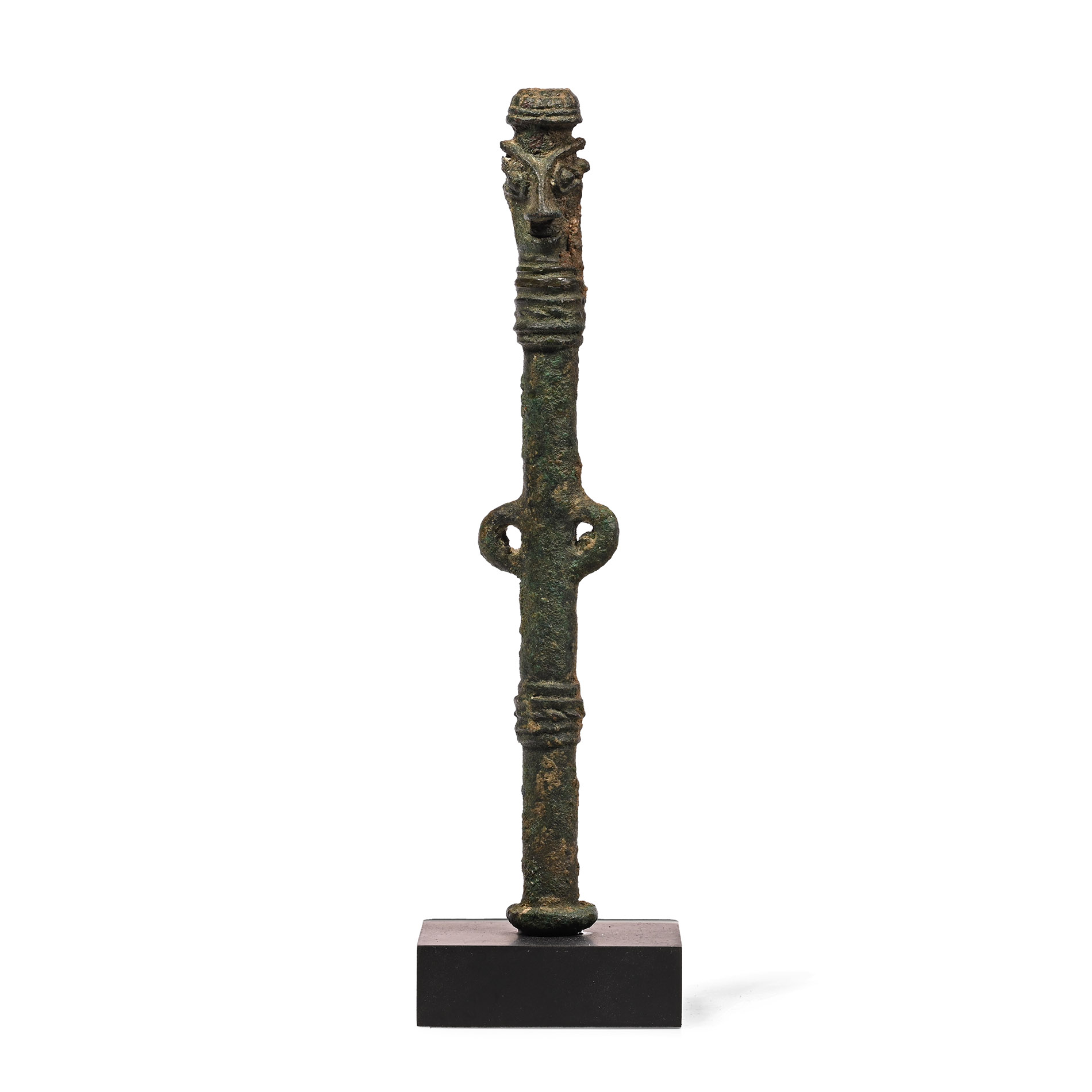 Luristan Bronze Master of Animals Standard Finial