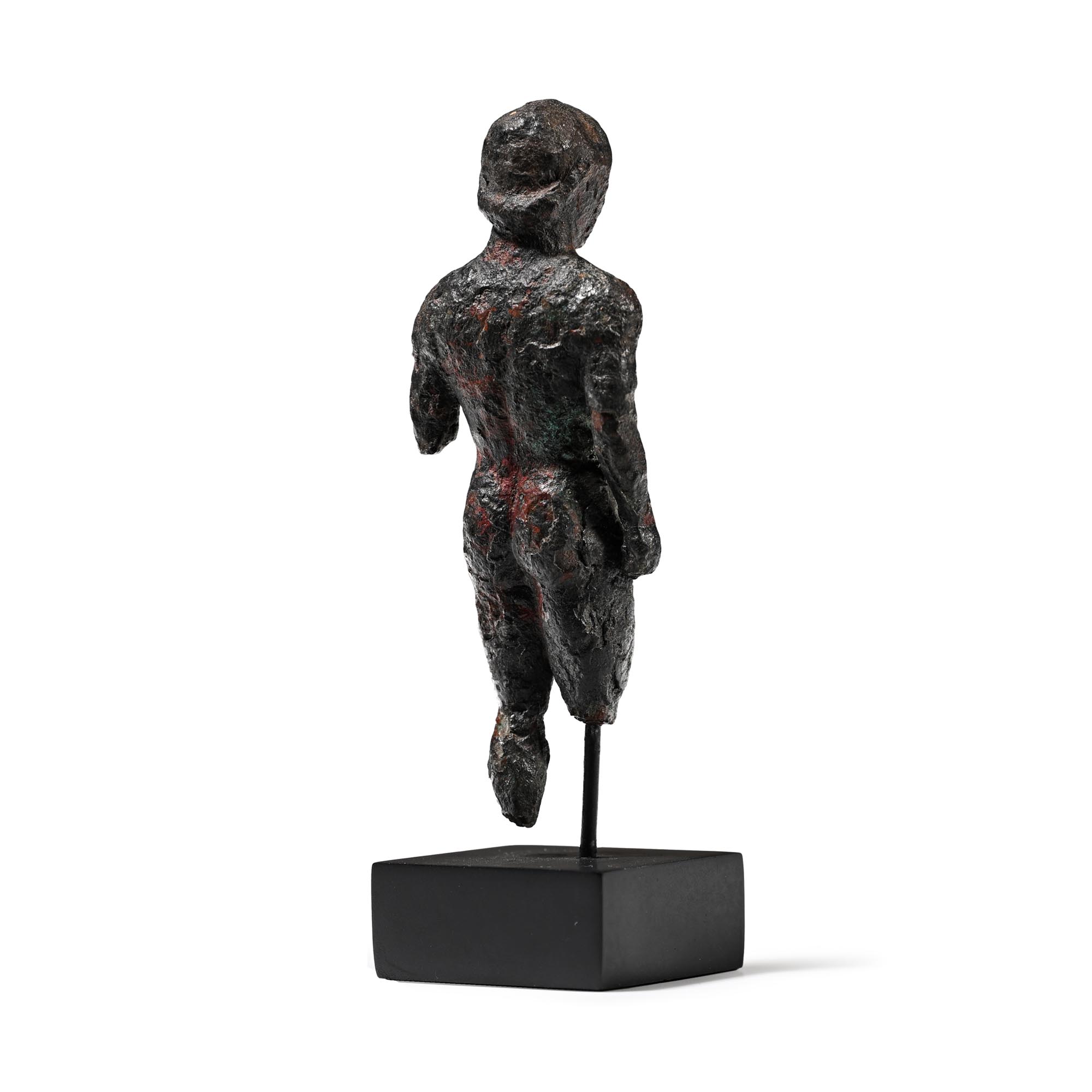 Greek Bronze Kouros Statuette