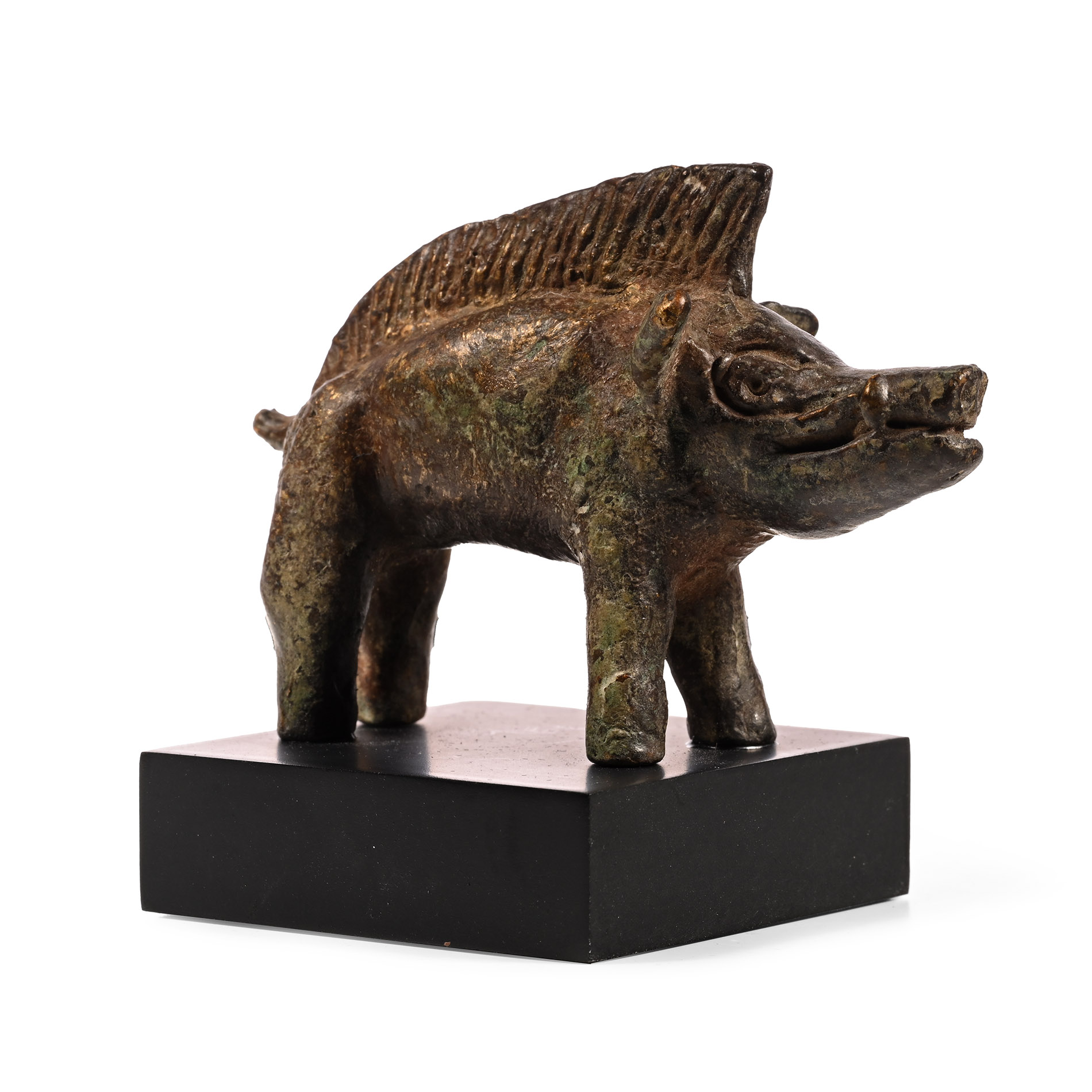 Romano-Celtic Bronze Boar Statuette