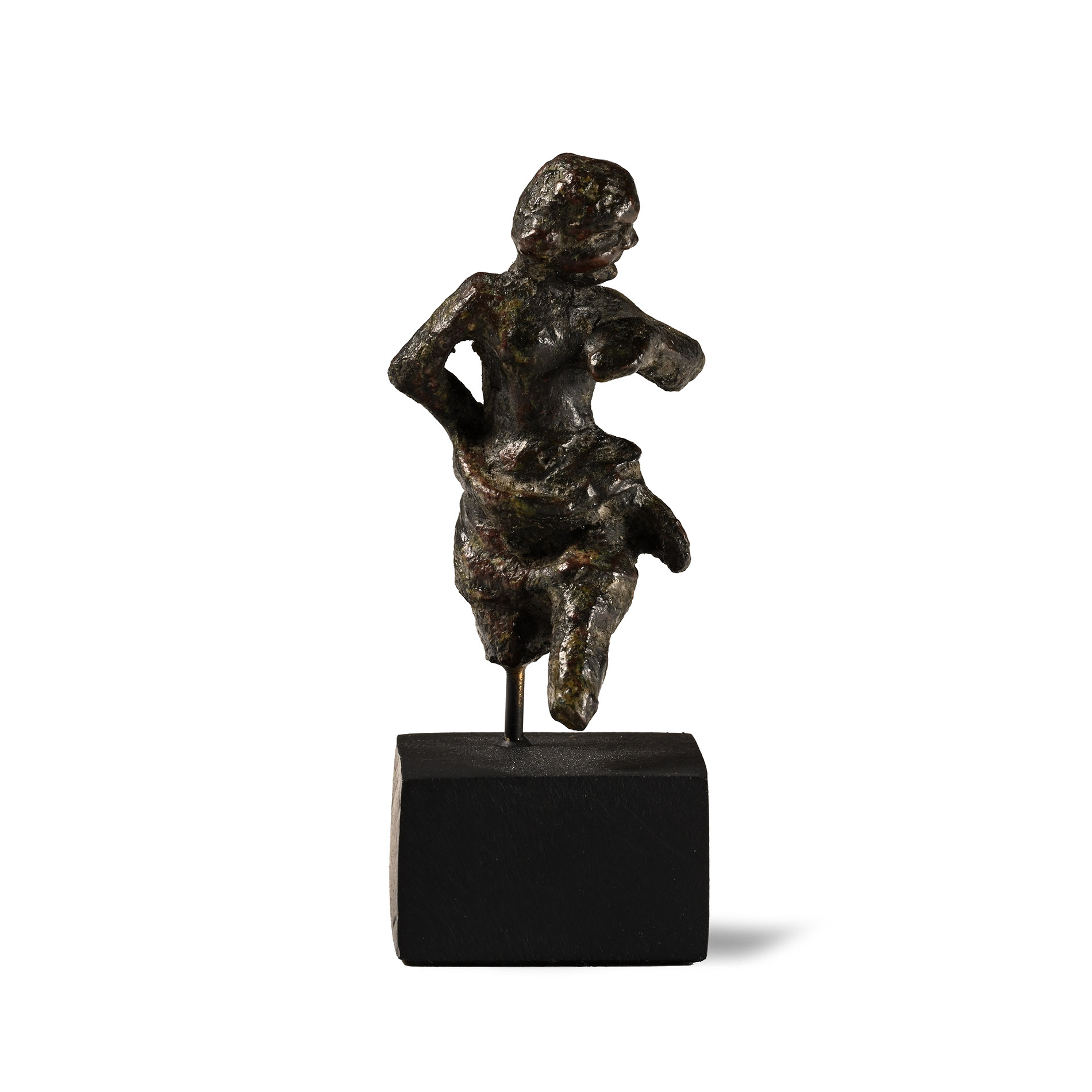 Roman Bronze Dancing Woman Statuette