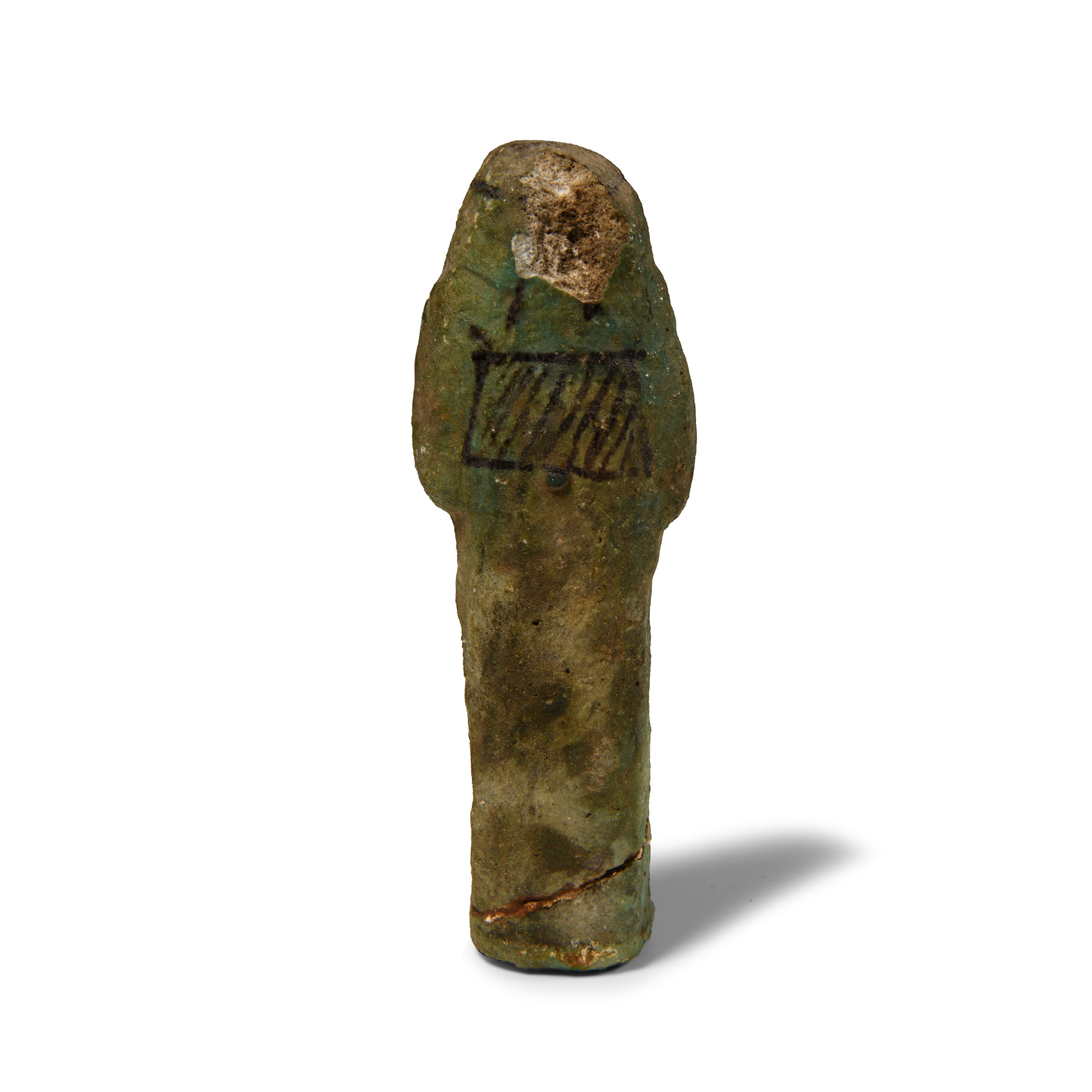 Egyptian Blue Glazed Shabti for the Priest of Amun Mi