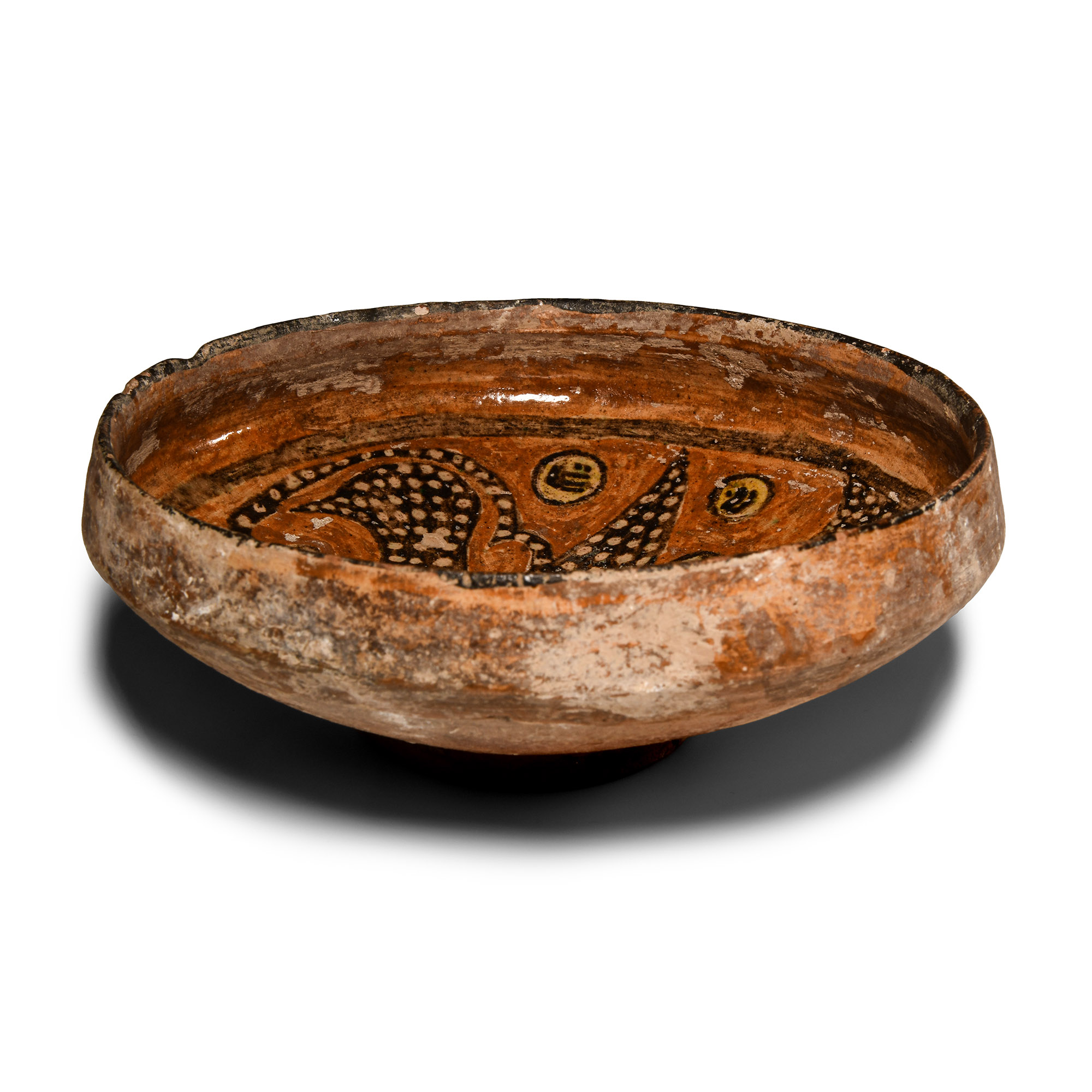 Nishapur Calligraphic Pottery Bowl